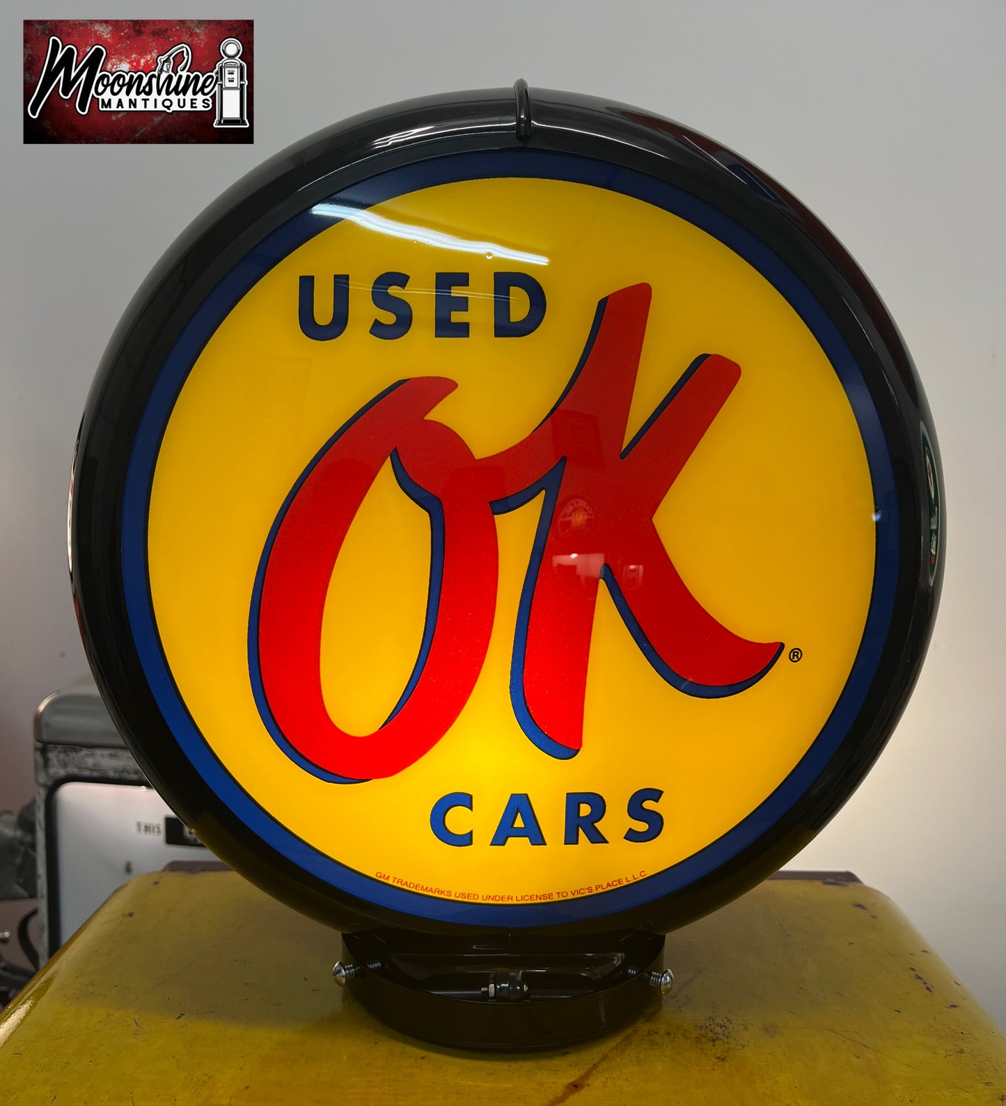 Rustoration 1940’s Chevrolet OK USED CARS Bowser Gas Pump with Custom Shelves - Free Shipping!