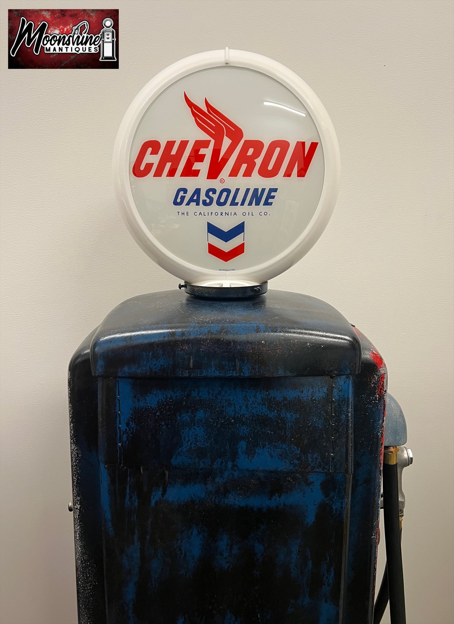 Rustoration 1950’s CHEVRON GASOLINE Tokheim Gas Pump w/ Shelves - Shipping Available!