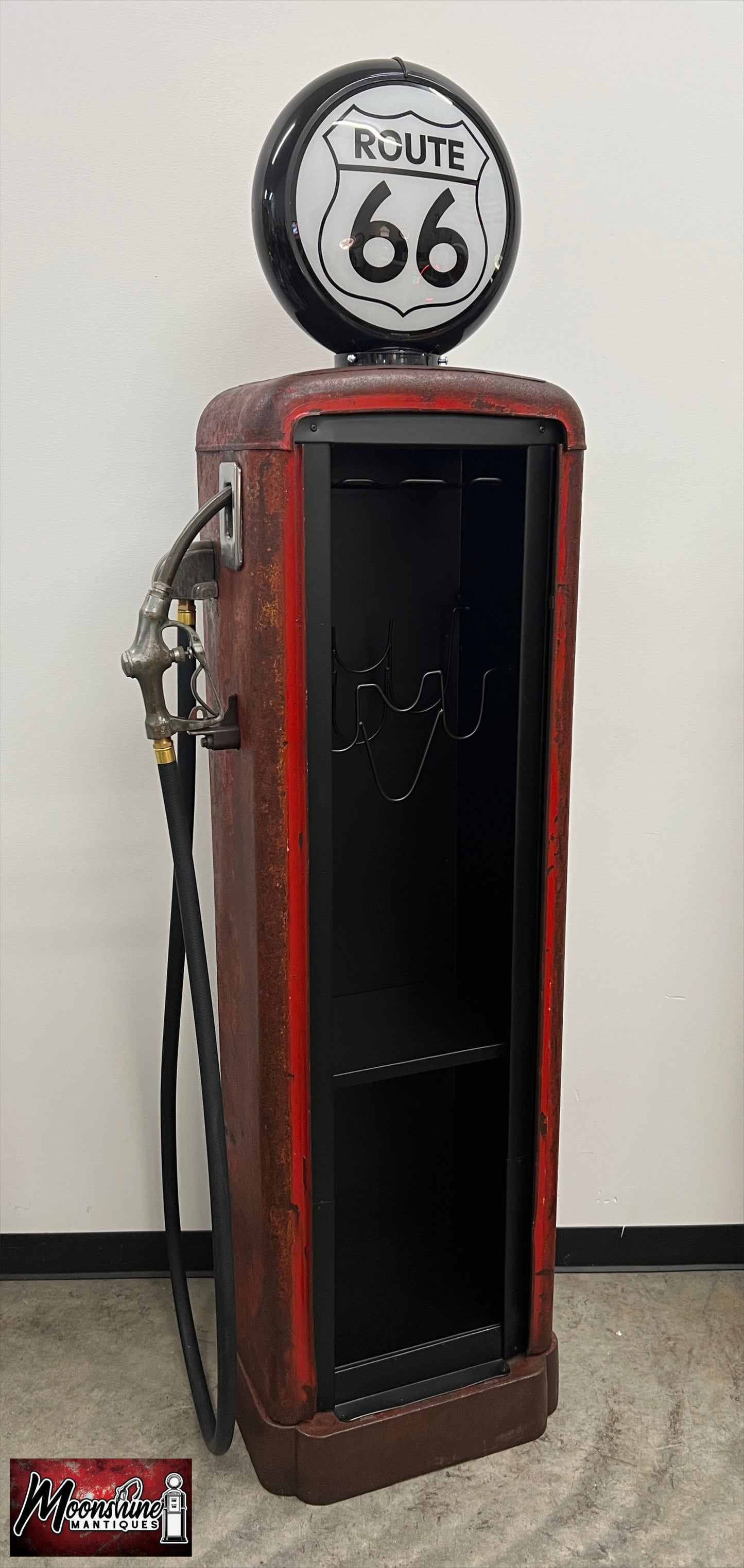 1930’s ROUTE 66 Gilbarco Gas Pump Wine Cabinet - Home / Bar Decor - Free Shipping!