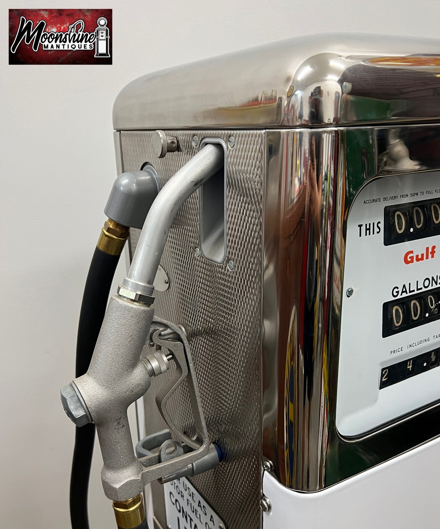 Restored 1960’s GULF GASOLINE Bowser Gas Pump - Shipping Available!