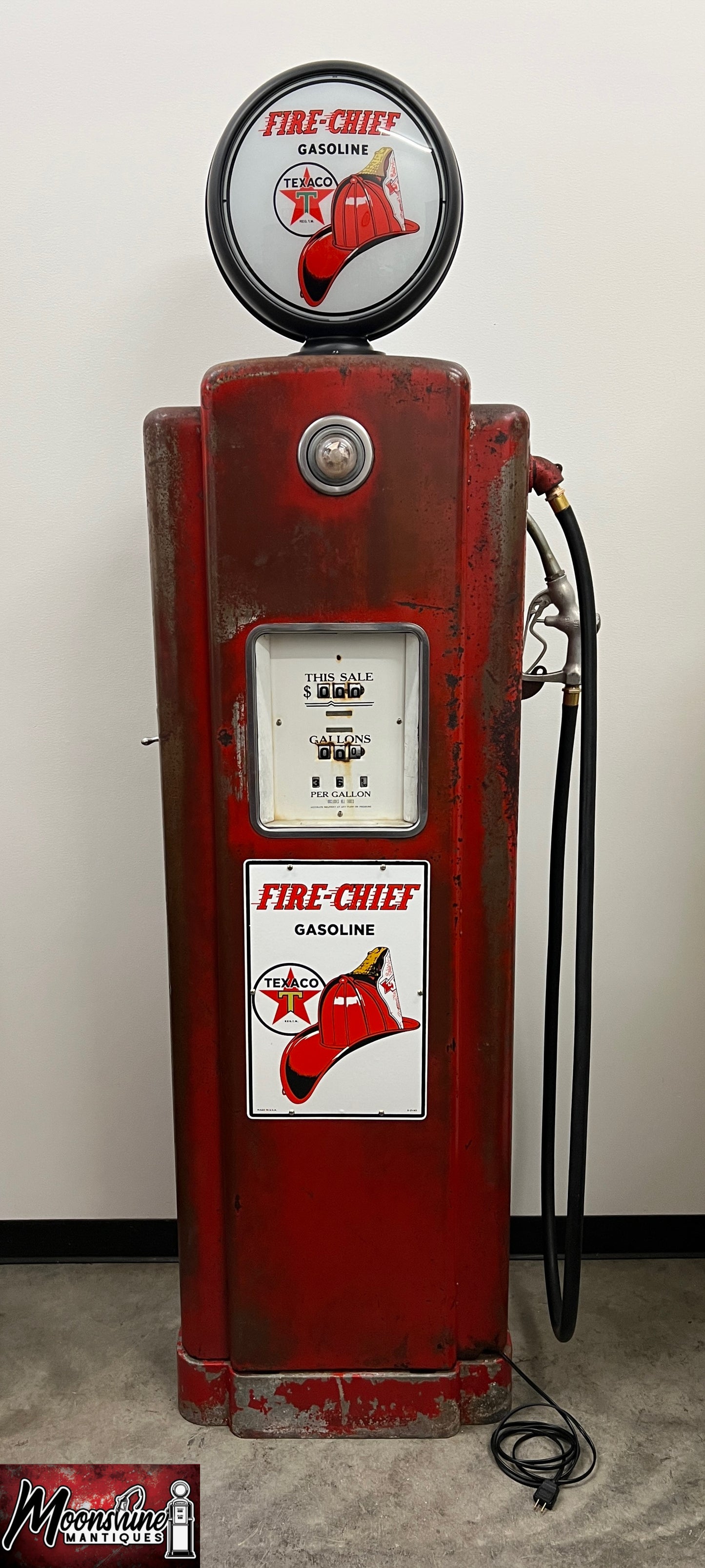 1940’s TEXACO FIRE CHIEF Wayne 70 Gas Pump - Rustoration - Shipping Available!