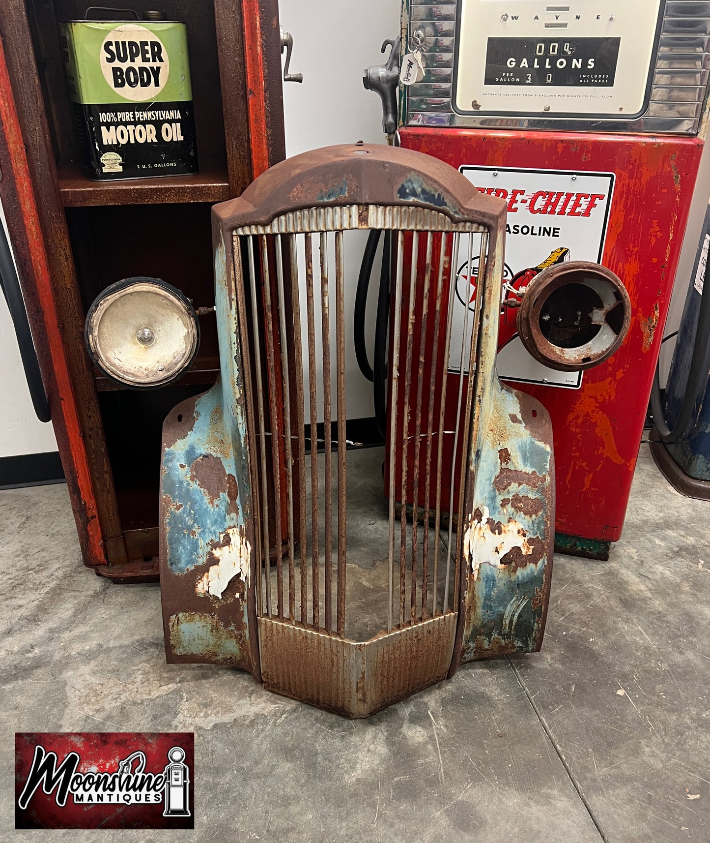 1937 PACKARD Grille Shell w/ Headlights - Free Shipping!
