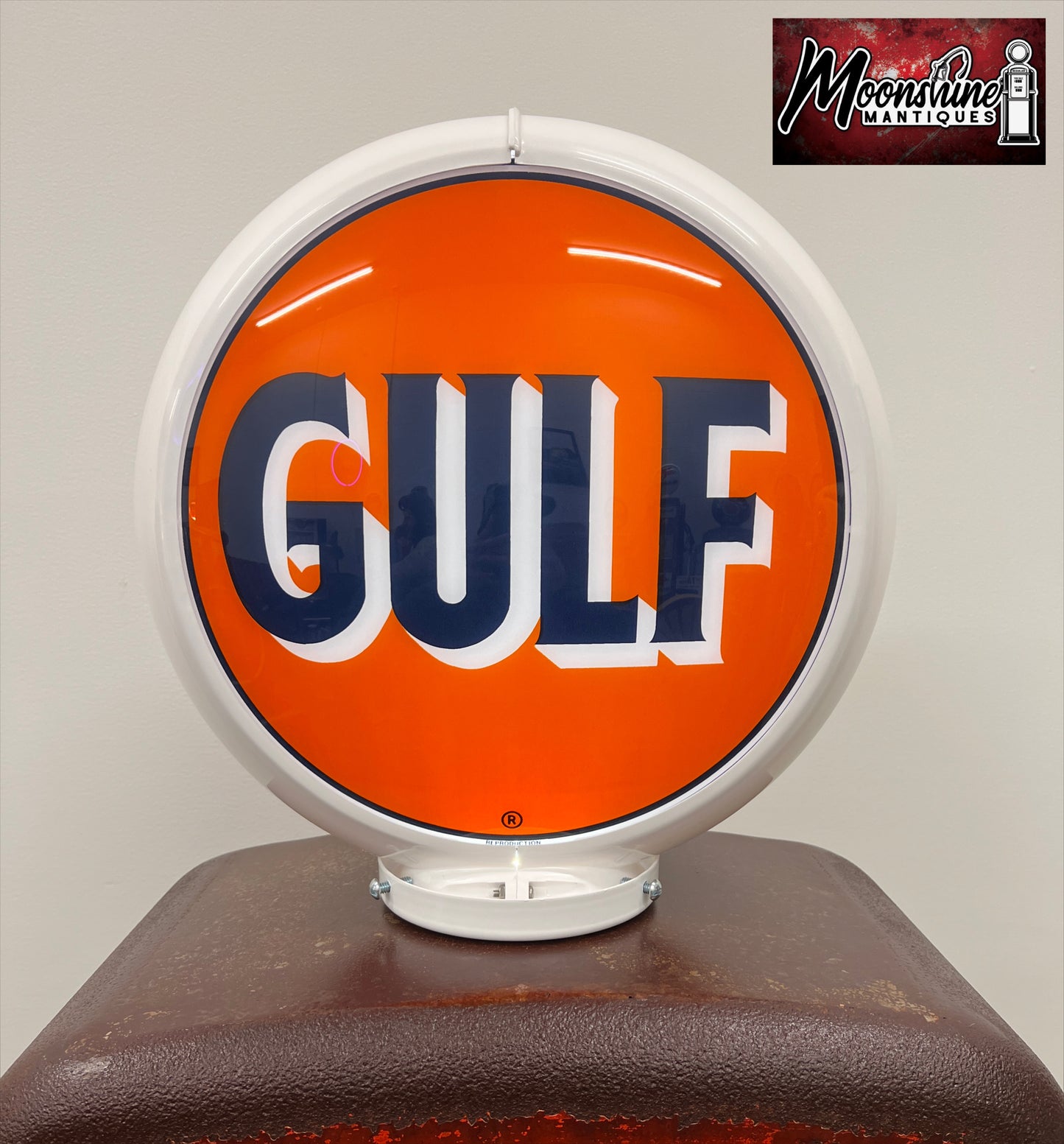 Rustoration 1950’s GULF GASOLINE Gilbarco Gas Pump w/ Shelves - Free Shipping!