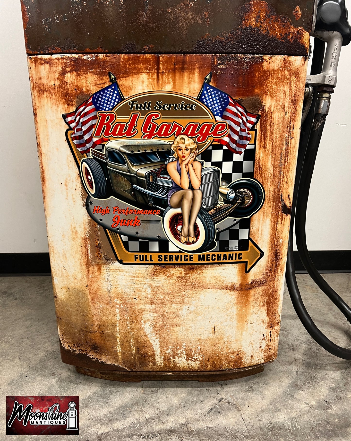 1950’s AMOCO Rat Rod Garage Gilbarco Gas Pump - Rustoration - Shipping Available!