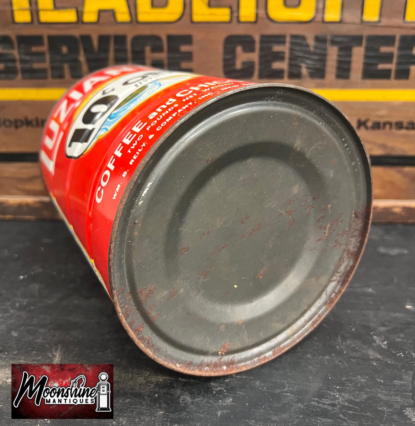 Vtg. LUZIANNE Coffee and Chicory Tin Can - Free Shipping!
