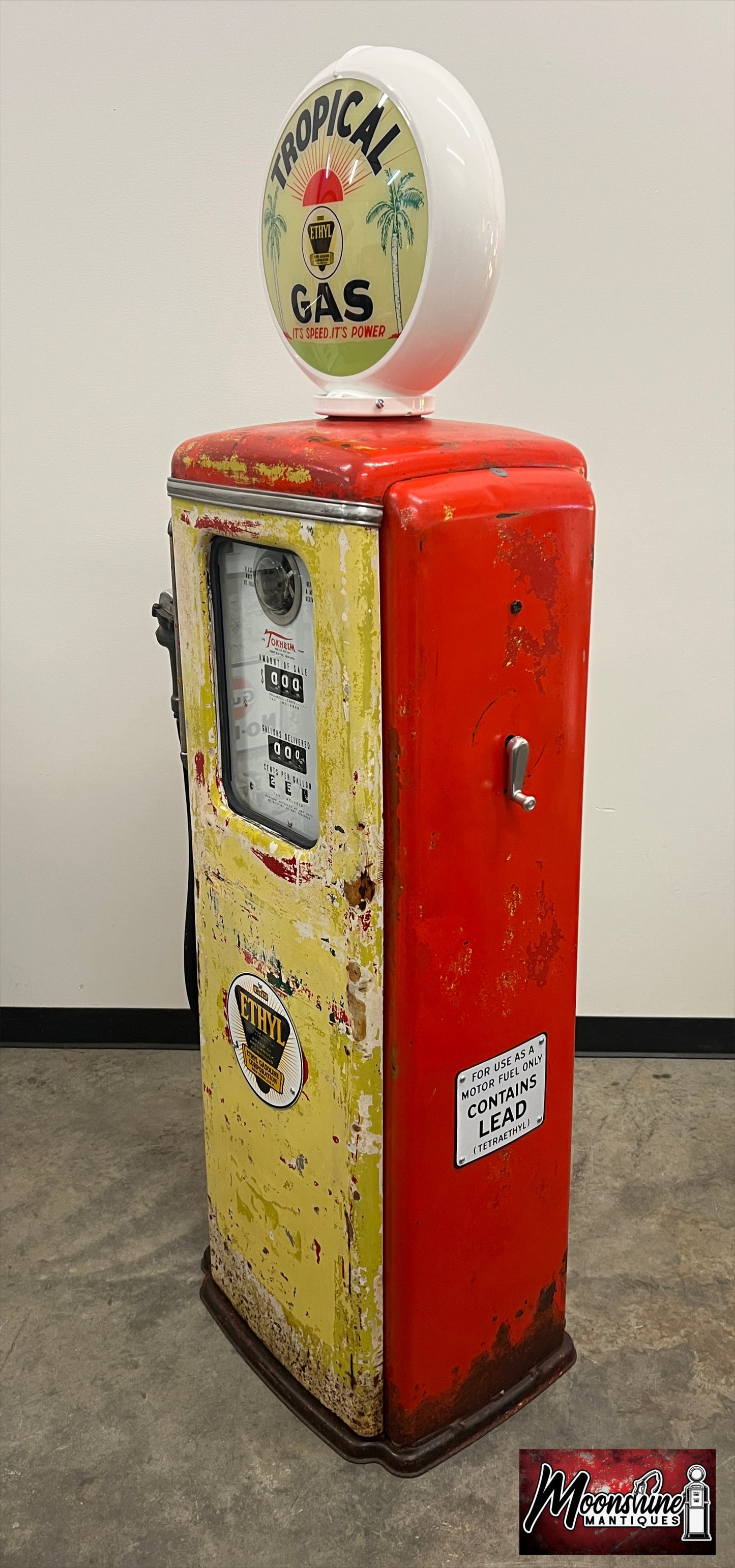 Rustoration 1940’s TROPICAL GAS Tokheim 39 Gas Pump - Shipping Available!