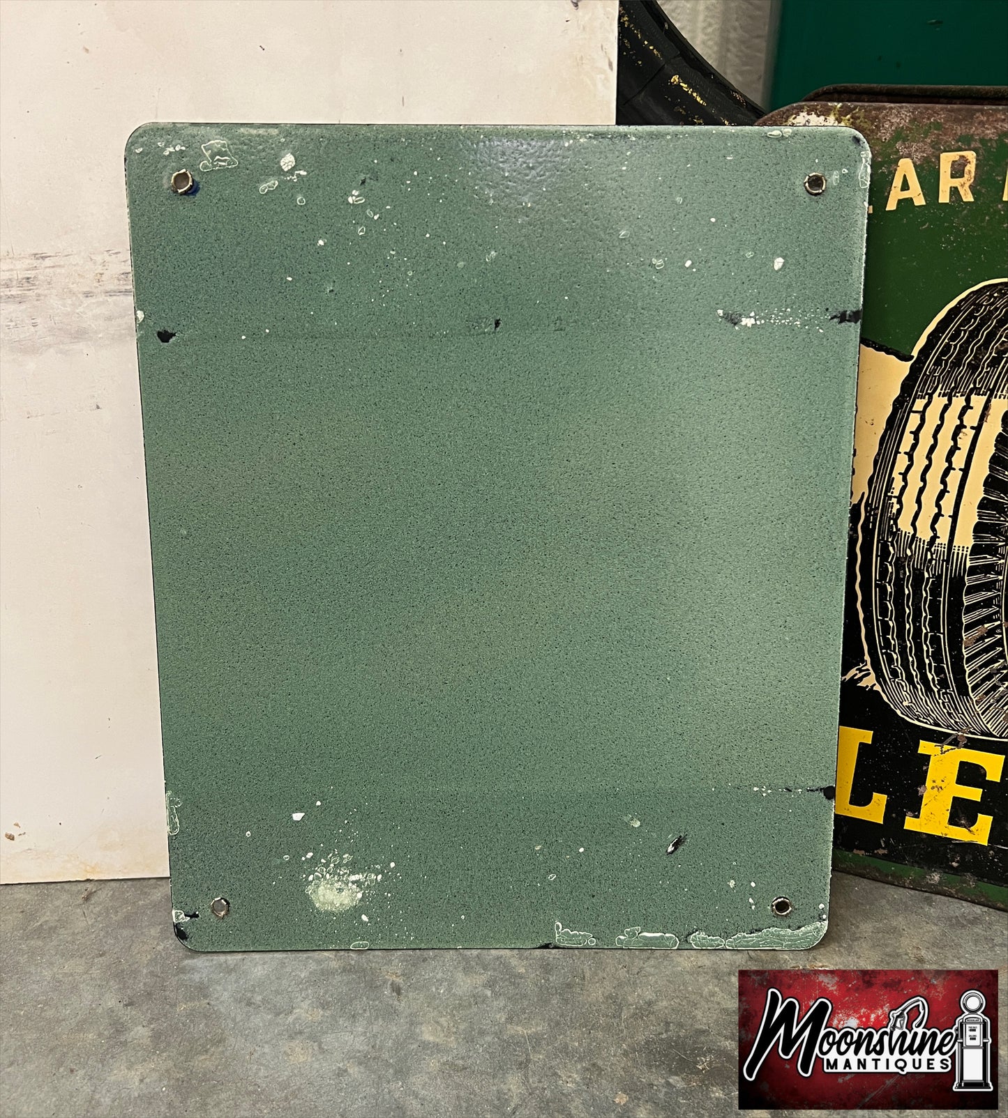 NOS - Original 1954 PURE PREMIUM Porcelain Gas Pump Plate Sign #1 - Free Shipping!