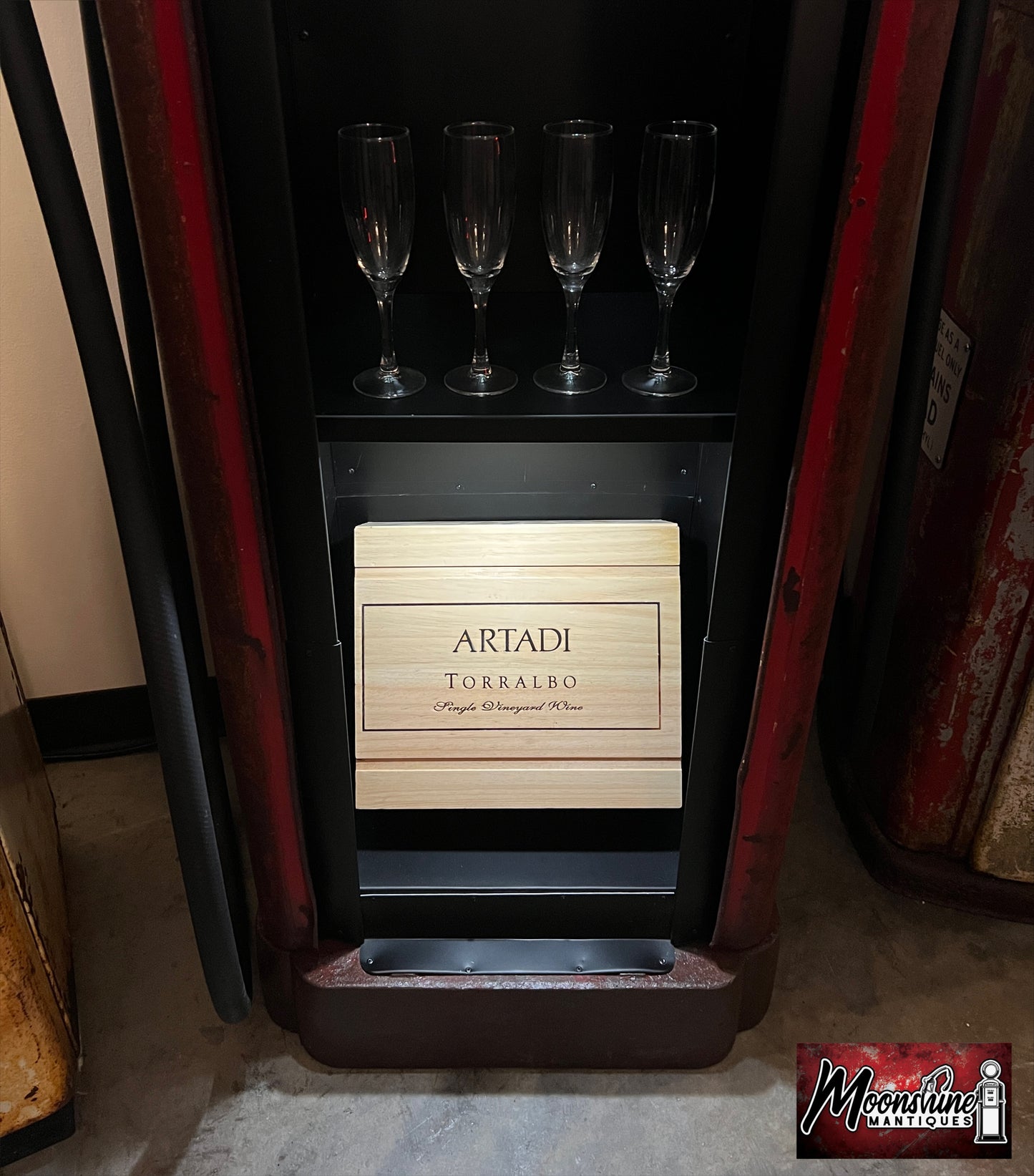 1930’s FORD MUSTANG Gilbarco Gas Pump Wine Cabinet - Home / Bar Decor - Free Shipping!