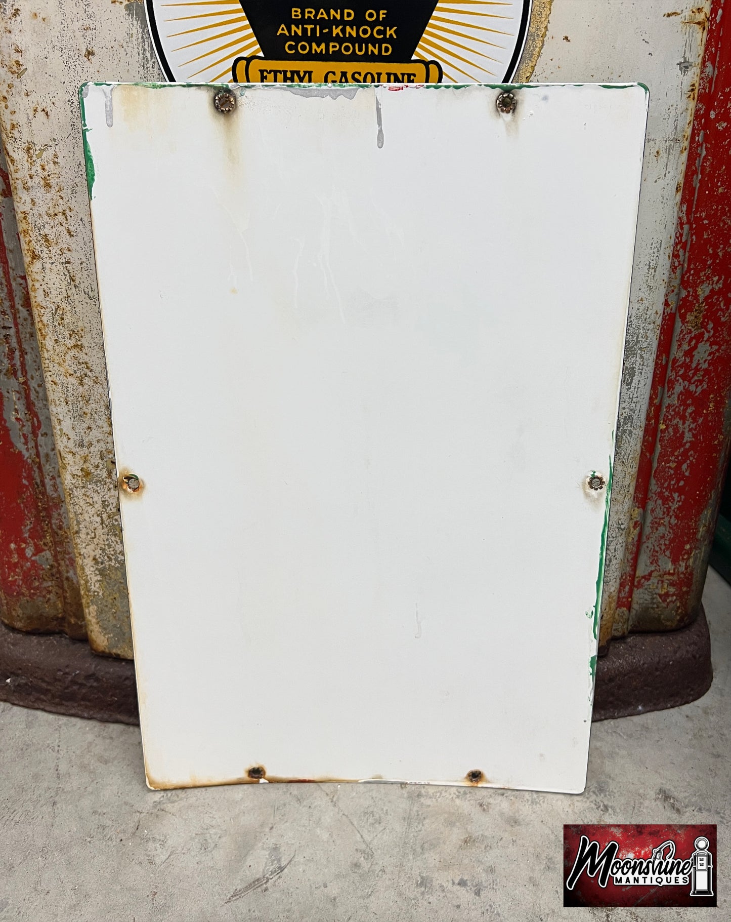 MATCHING PAIR of 1950's TEXACO Sky Chief Porcelain Gas Pump Plate Signs - Free Shipping!