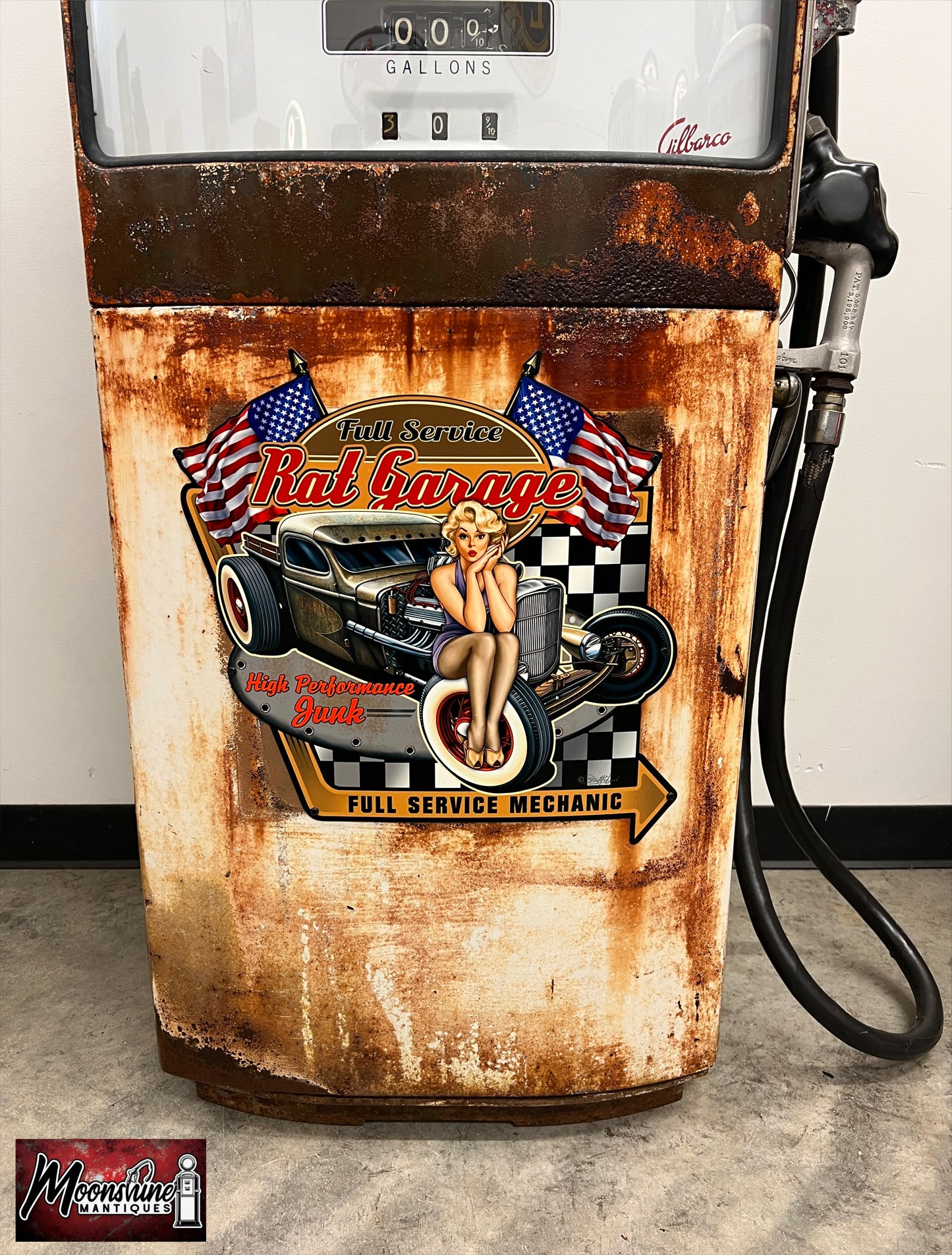 1950’s PENNZOIL Rat Rod Garage Gilbarco Gas Pump - Rustoration - Shipping Available!