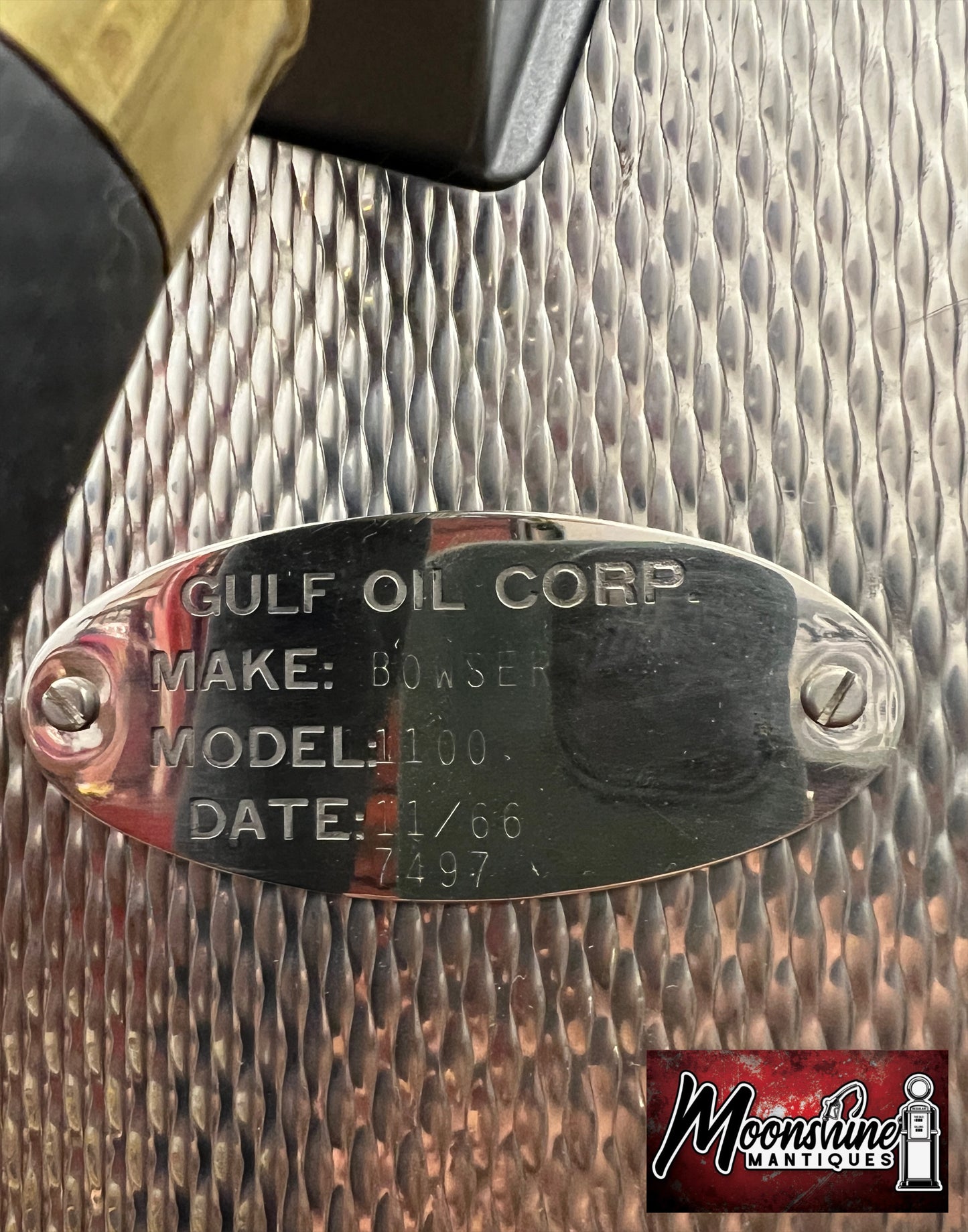 Restored 1960’s GULF GASOLINE Bowser Gas Pump - Shipping Available!