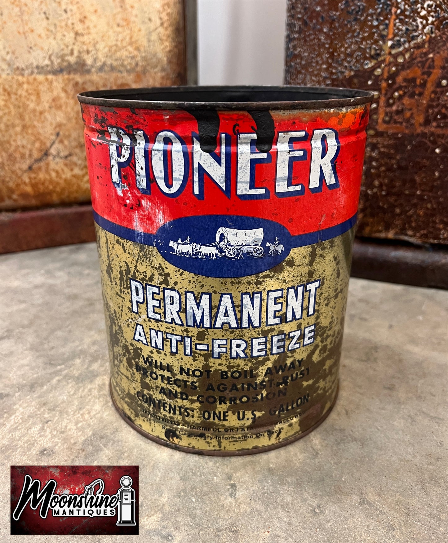 Rare 1950’s PIONEER Anti-Freeze Can - Free Shipping!