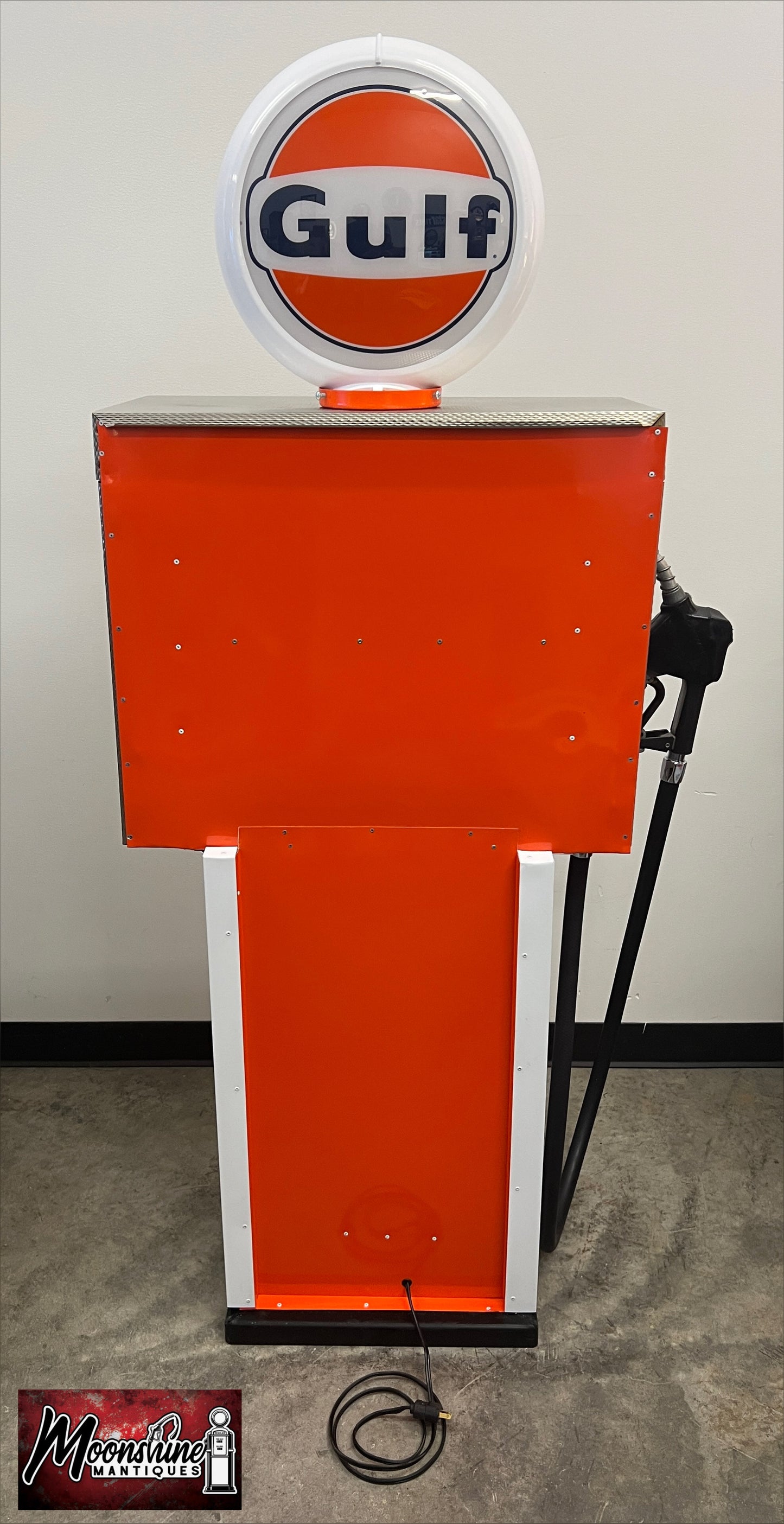 Custom 1960’s GULF Tokheim Gas Pump w/ Display Shelves - Free Shipping!