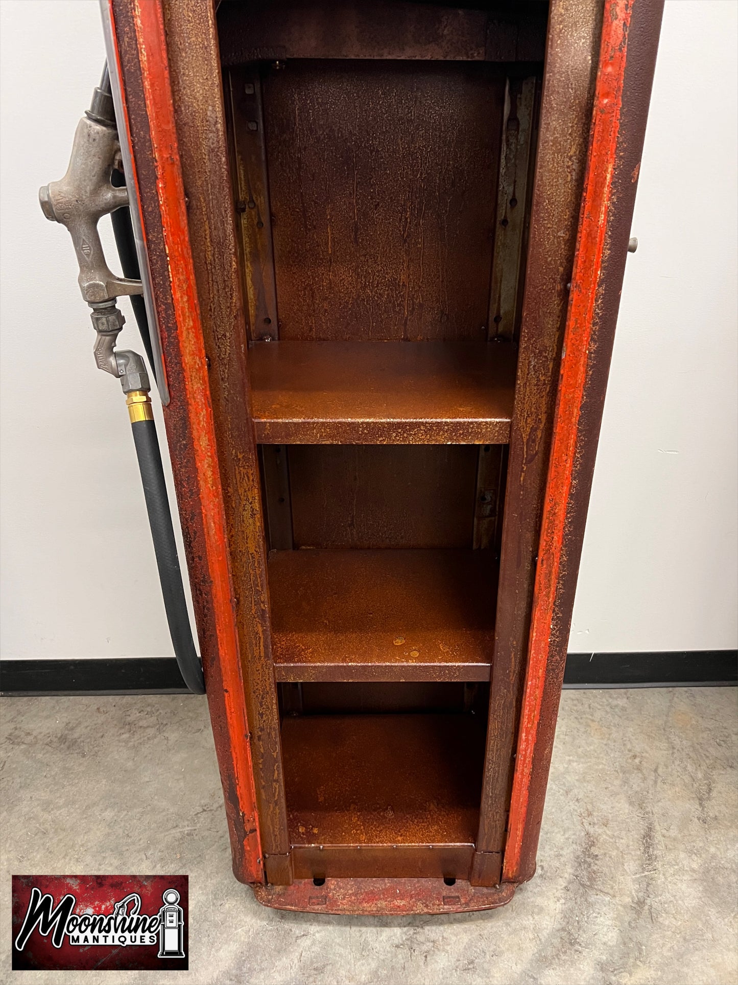Rustoration 1950’s MUSGO GASOLINE Gilbarco Gas Pump w/ Shelves - Free Shipping!