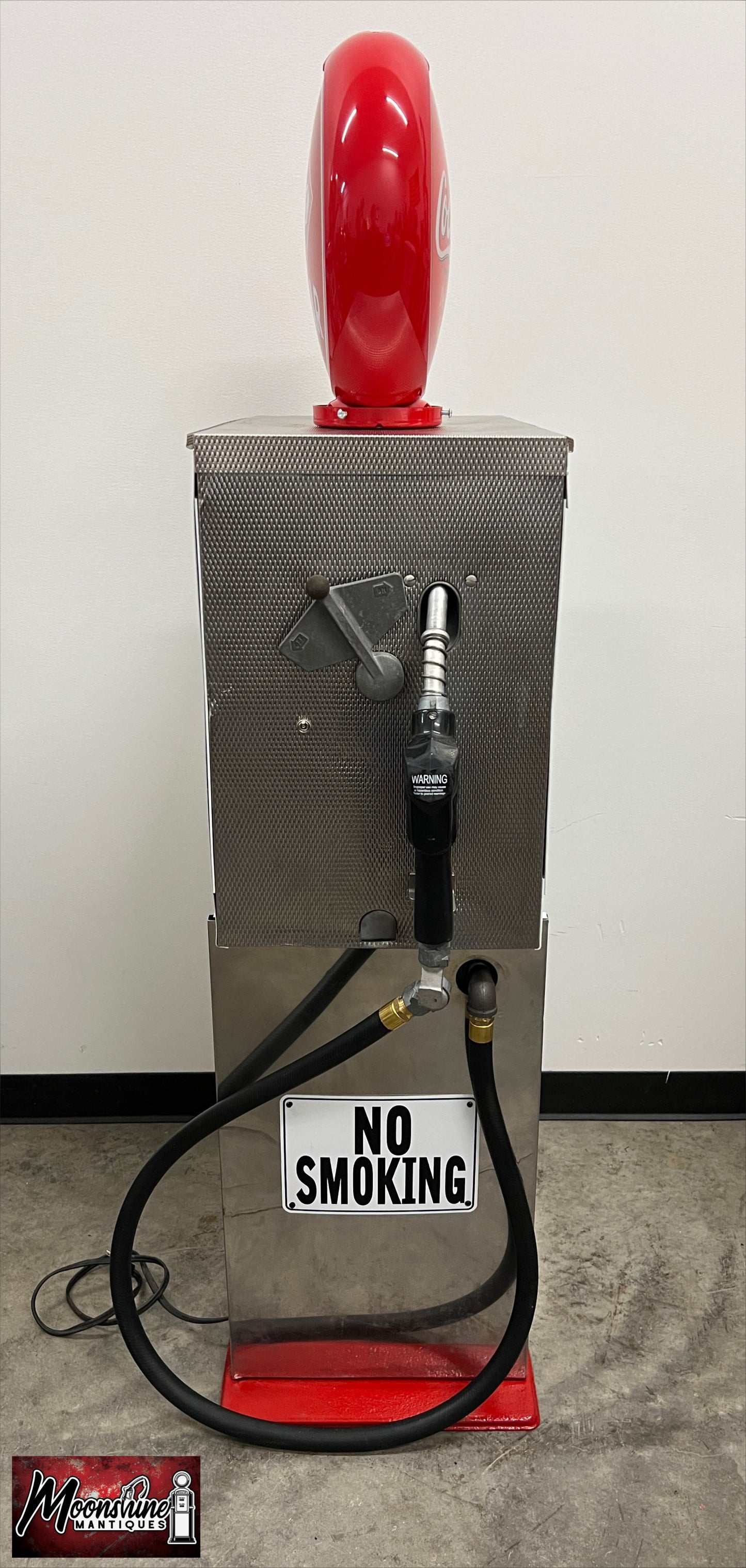 Custom 1960’s COCA COLA Bennett Gas Pump w/ Display Shelves - Free Shipping!