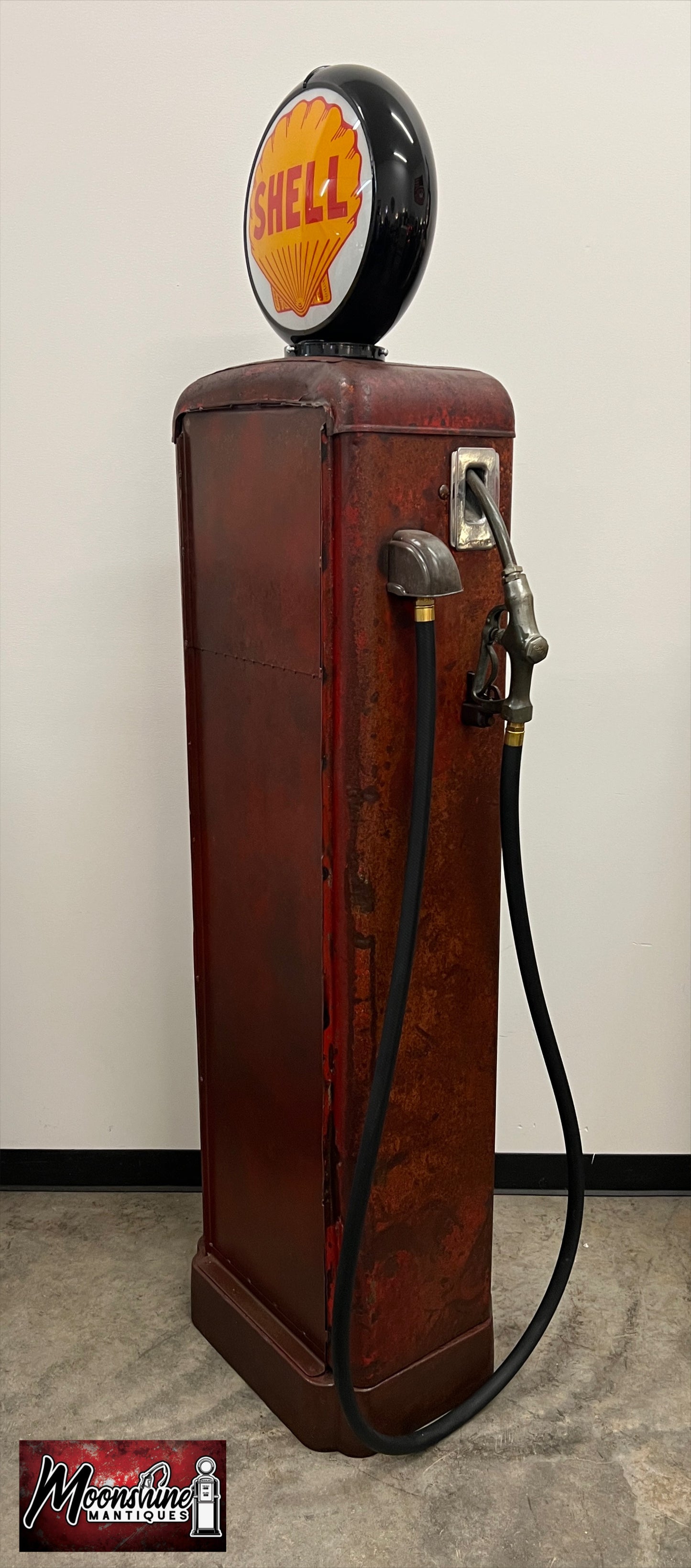 1930’s SHELL GASOLINE Gilbarco Gas Pump Wine Cabinet - Home / Bar Decor - Free Shipping!