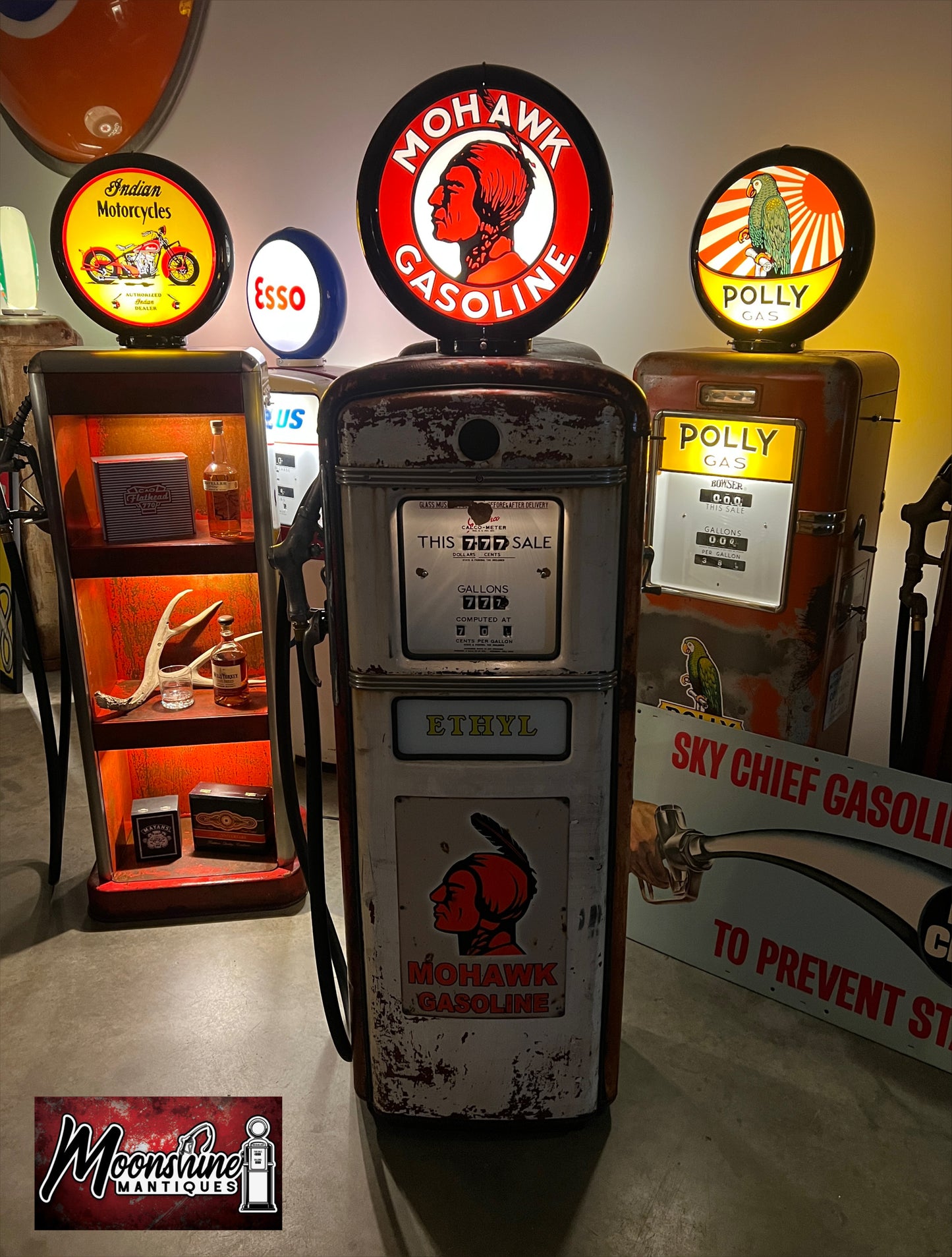 1950’s MOHAWK GASOLINE Gilbarco Gas Pump - Rustoration - Shipping Available!