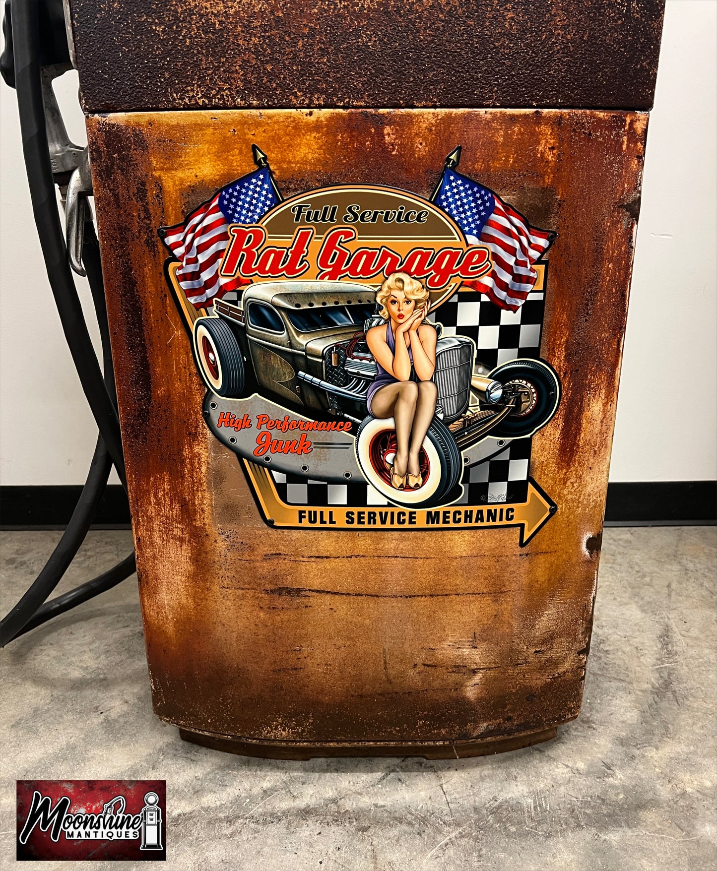 1950’s AMOCO Rat Rod Garage Gilbarco Gas Pump - Rustoration - Shipping Available!