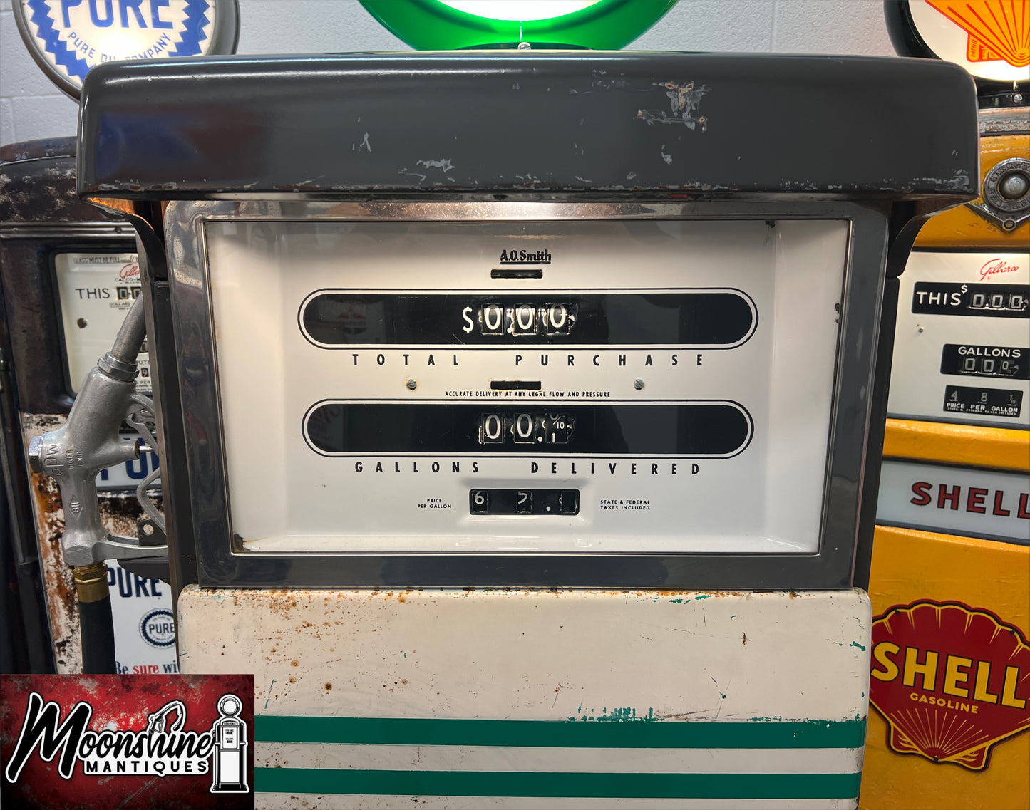 Rustoration 1950’s CITIES SERVICE Gasoline A.O. Smith Gas Pump - Shipping Available!