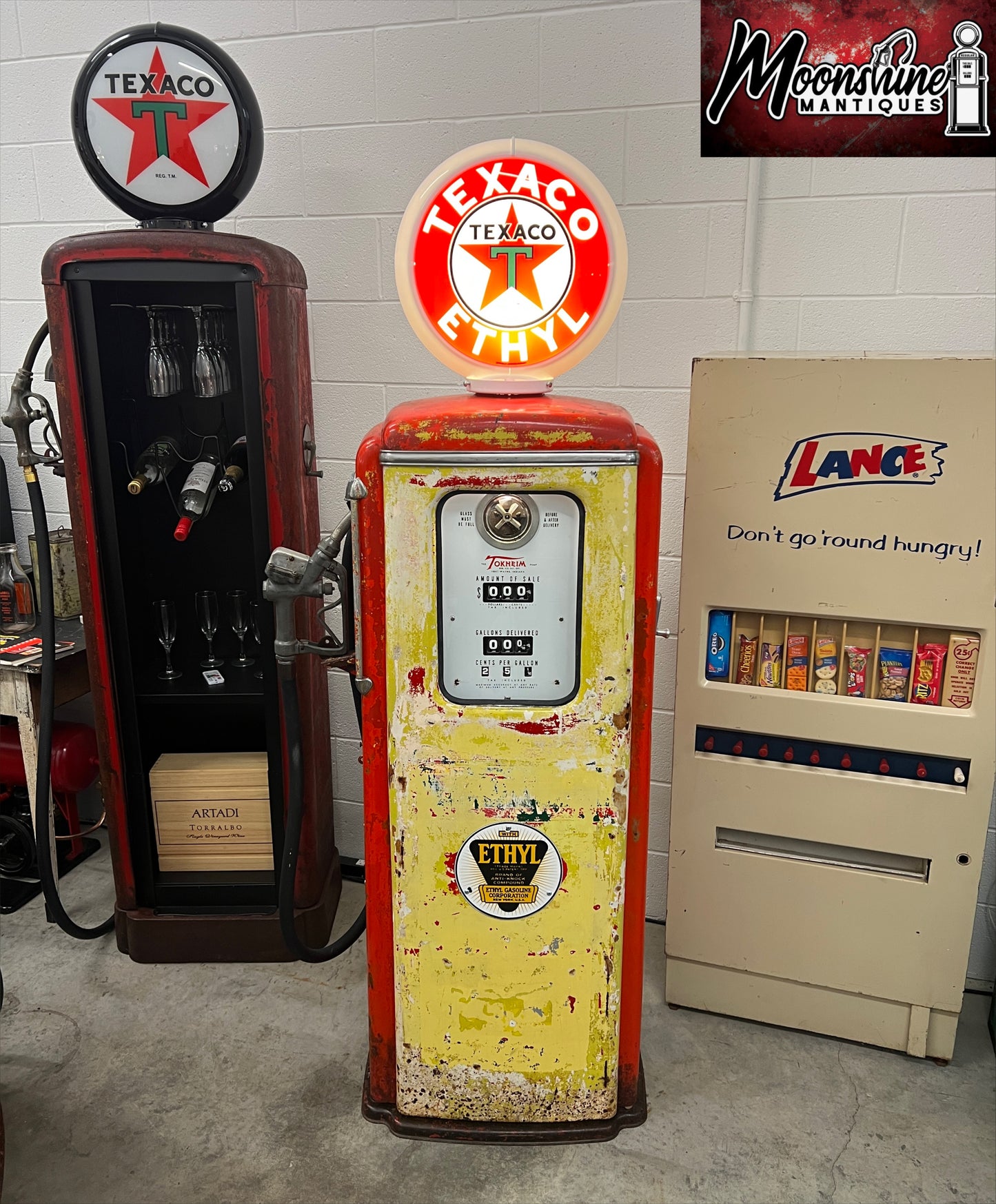 Rustoration 1940’s TEXACO ETHYL Tokheim 39 Gas Pump - Shipping Available!