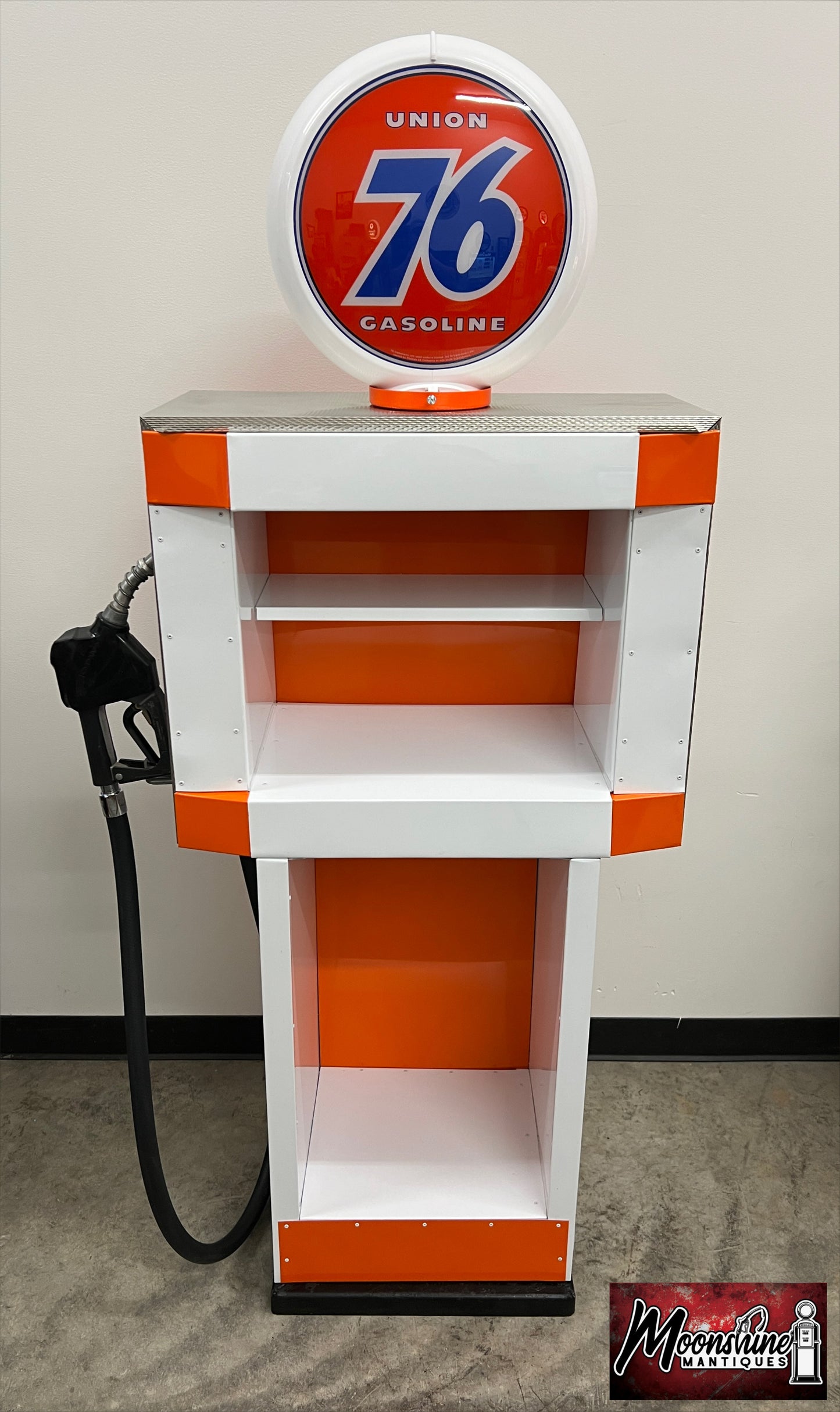 Custom 1960’s UNION 76 Tokheim Gas Pump w/ Display Shelves - Free Shipping!