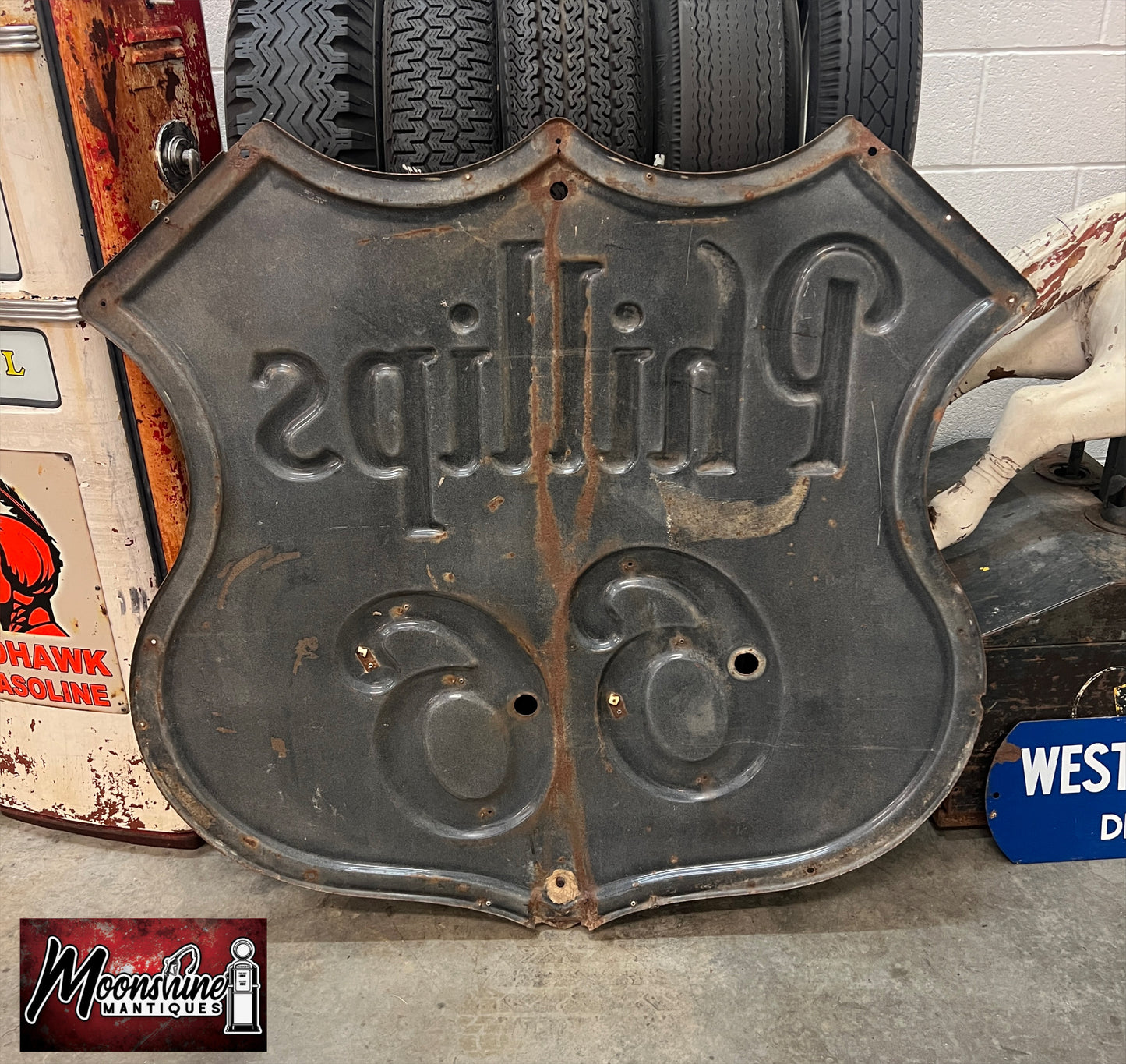 RARE Original 1950's PHILLIPS 66 Federal Porcelain Neon Sign - Shipping Available!
