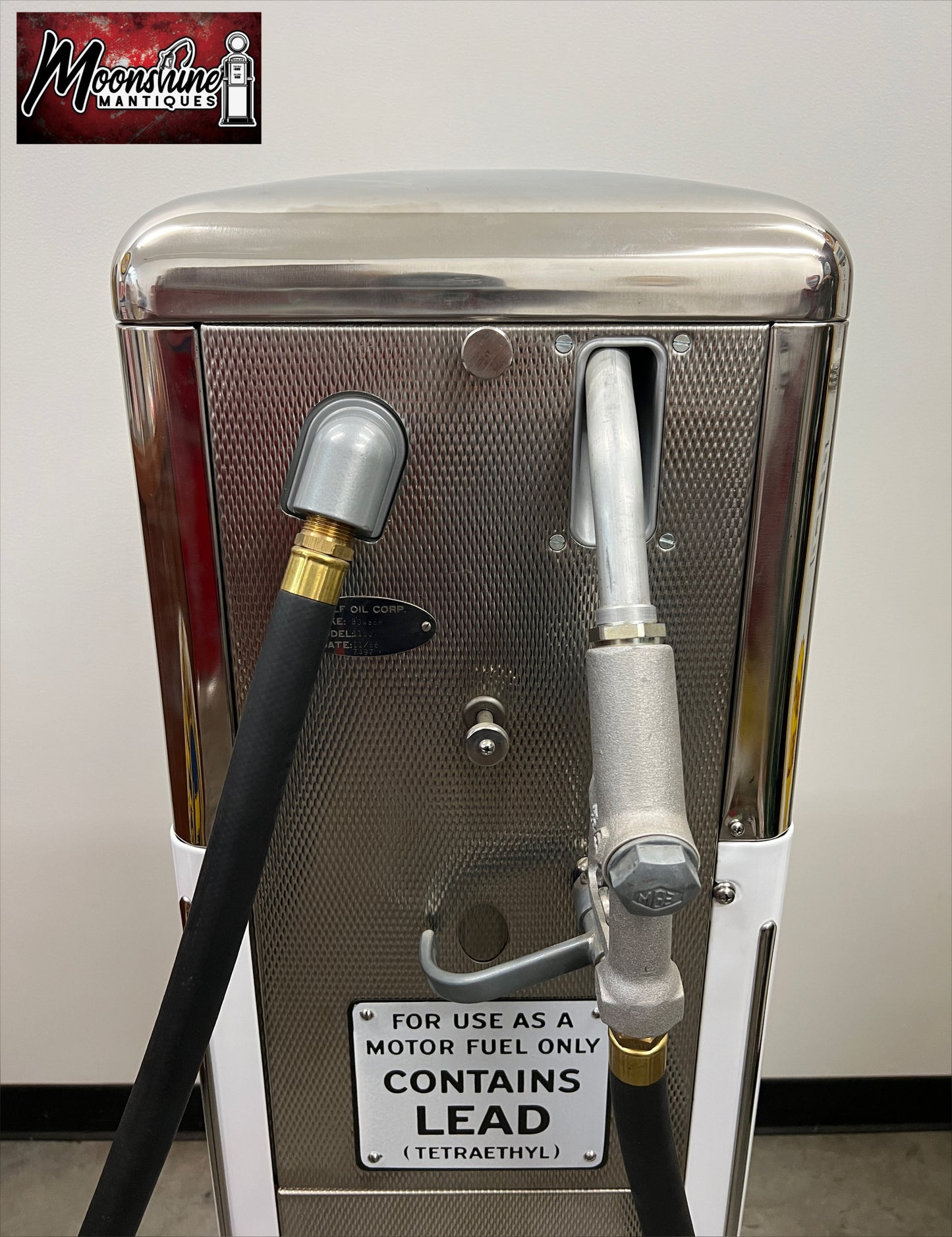 Restored 1960’s GULF GASOLINE Bowser Gas Pump - Shipping Available!