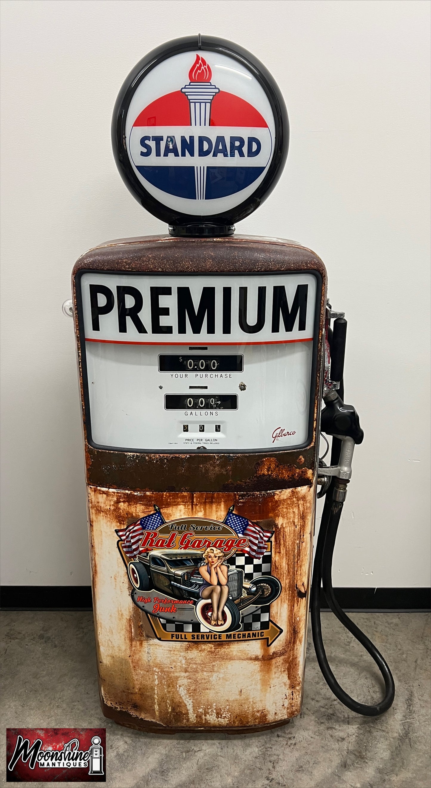 1950’s STANDARD Rat Rod Garage Gilbarco Gas Pump - Rustoration - Shipping Available!