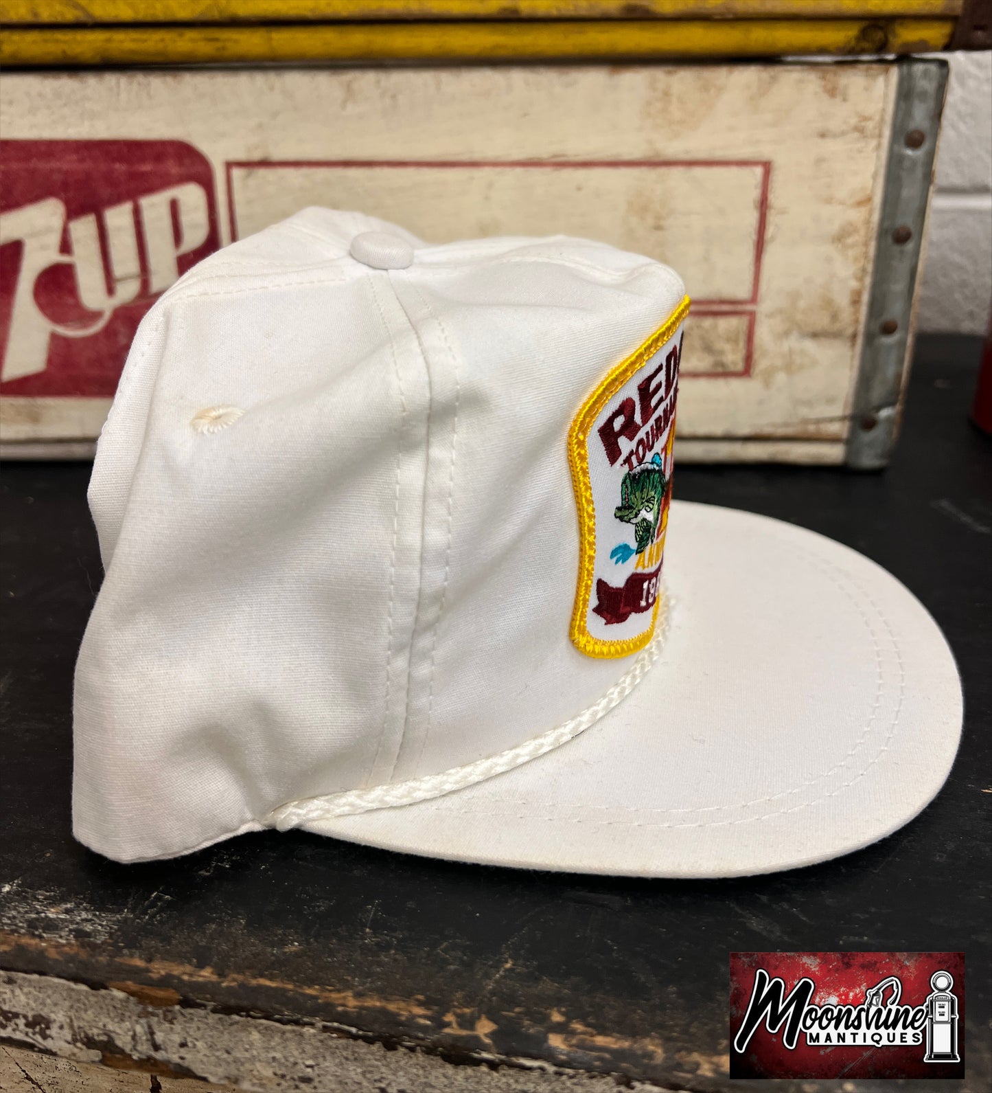 Vtg. Red Man Tournament Trail 10th Anniversary 1983-1993 Bass Fishing Hat - Free Shipping!