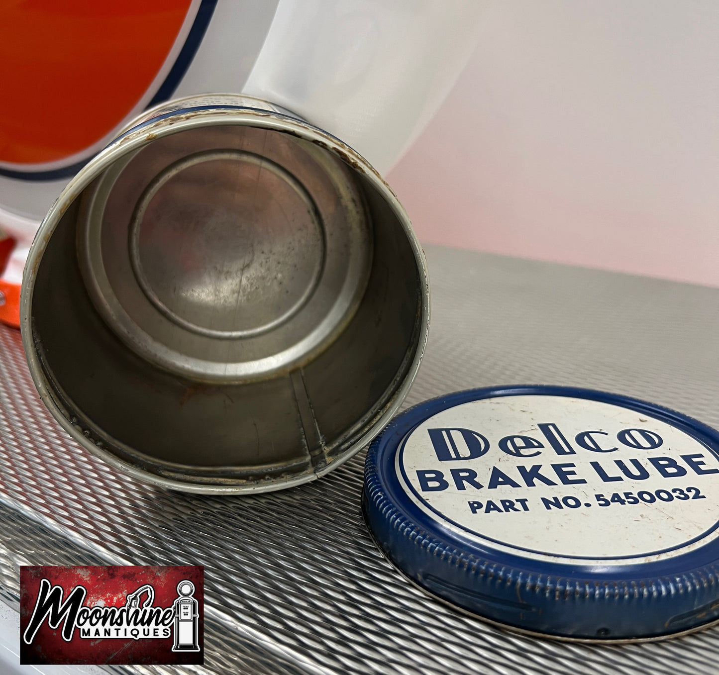 Vtg. General Motors DELCO Brake Lube Can - Gas & Oil - Free Shipping!