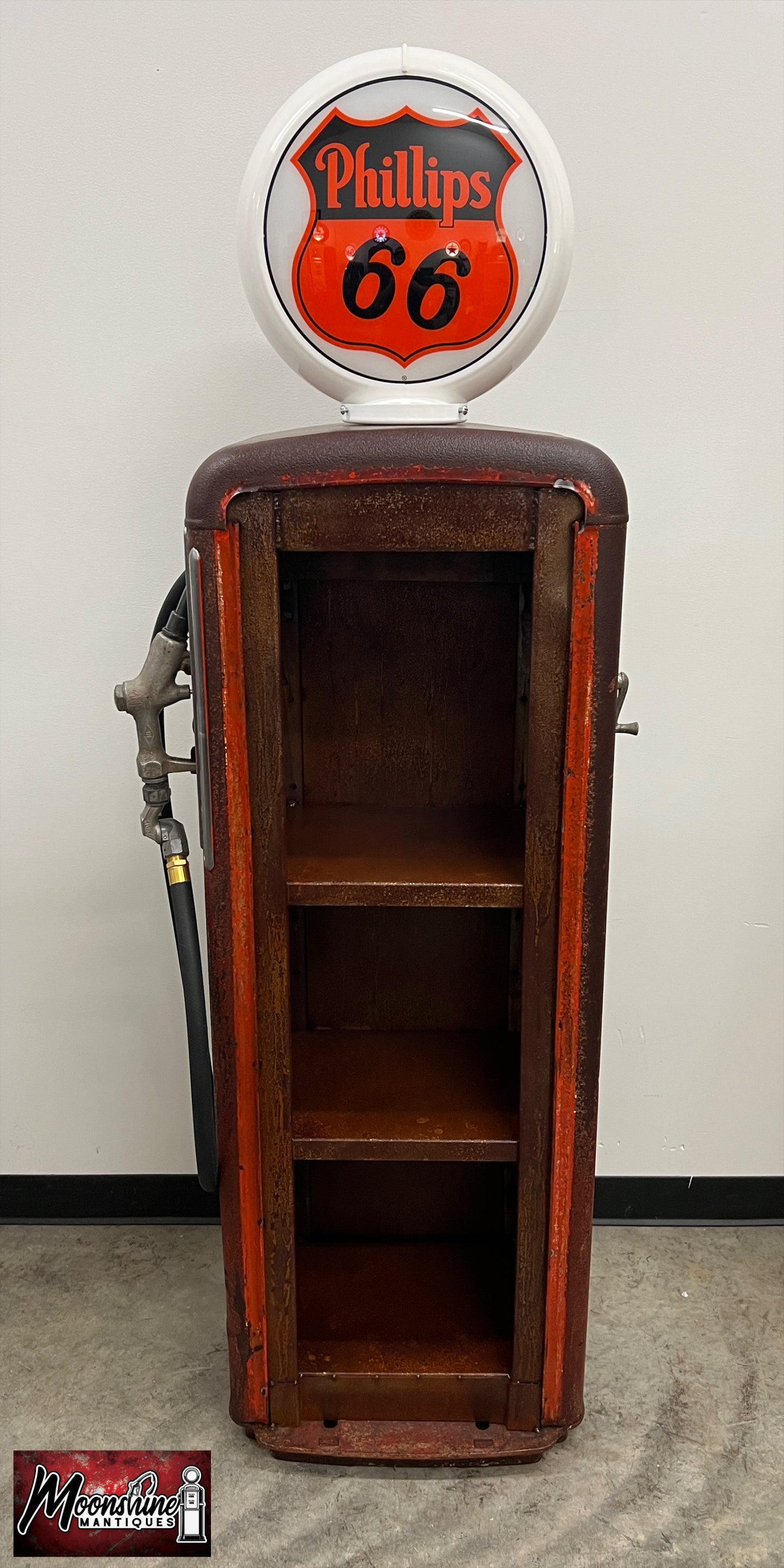Rustoration 1950’s PHILLIPS 66 Gilbarco Gas Pump w/ Shelves - Free Shipping!