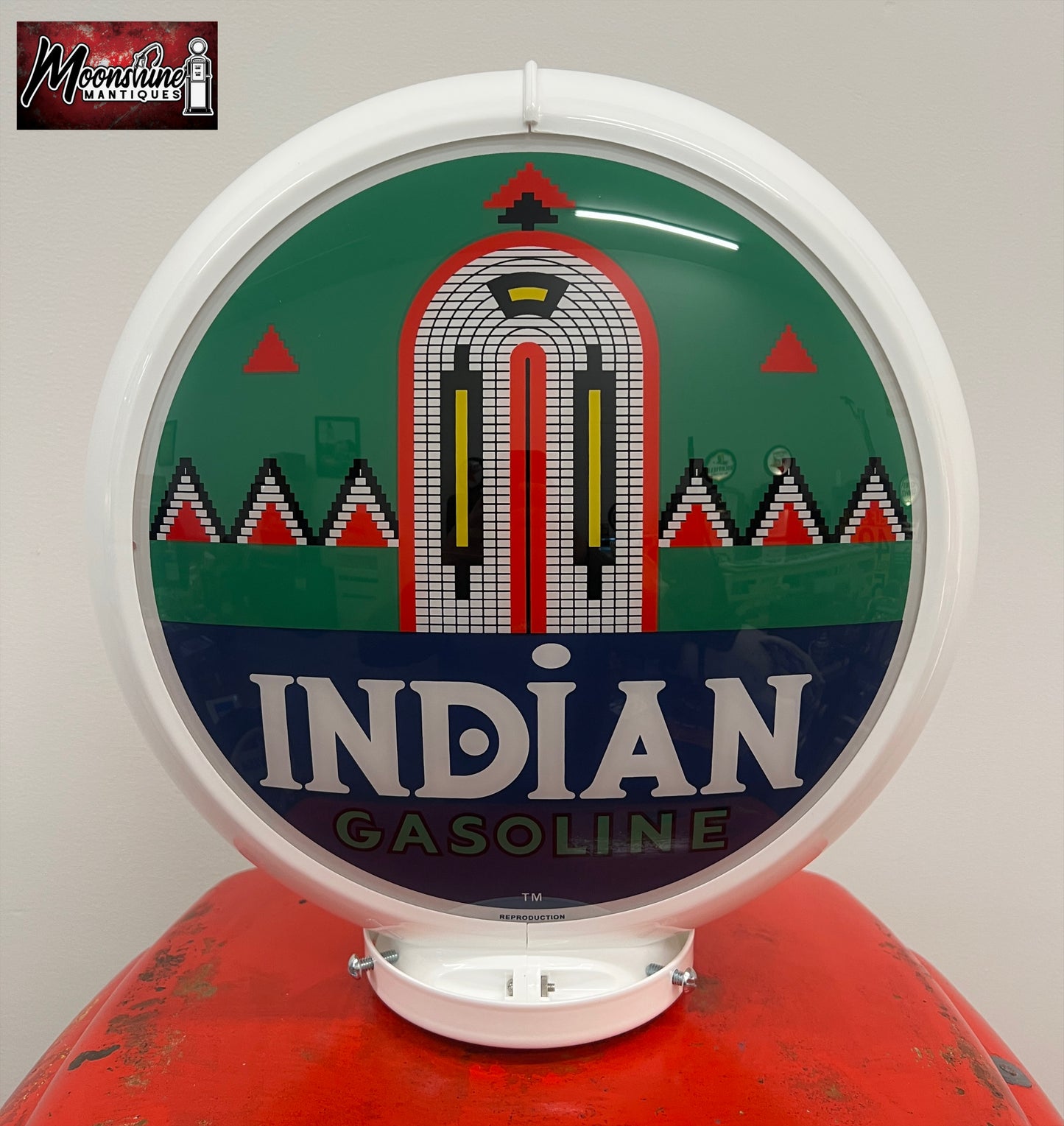Rustoration 1940’s INDIAN GASOLINE Tokheim 39 Gas Pump - Gas & Oil - Shipping Available!