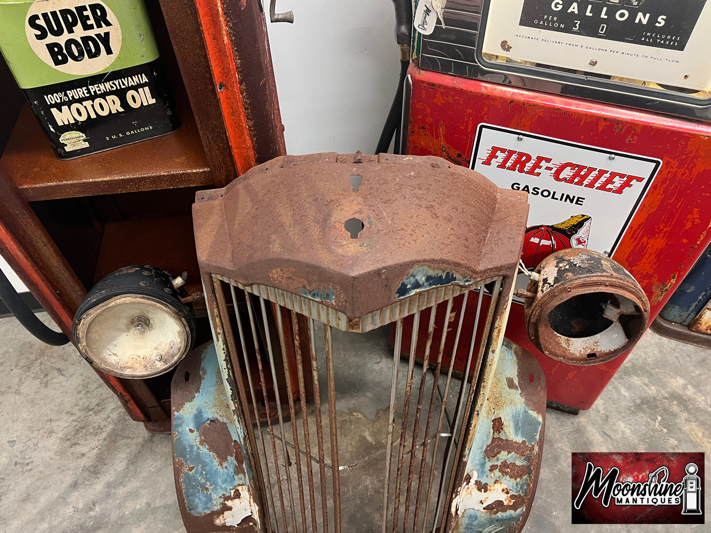 1937 PACKARD Grille Shell w/ Headlights - Free Shipping!