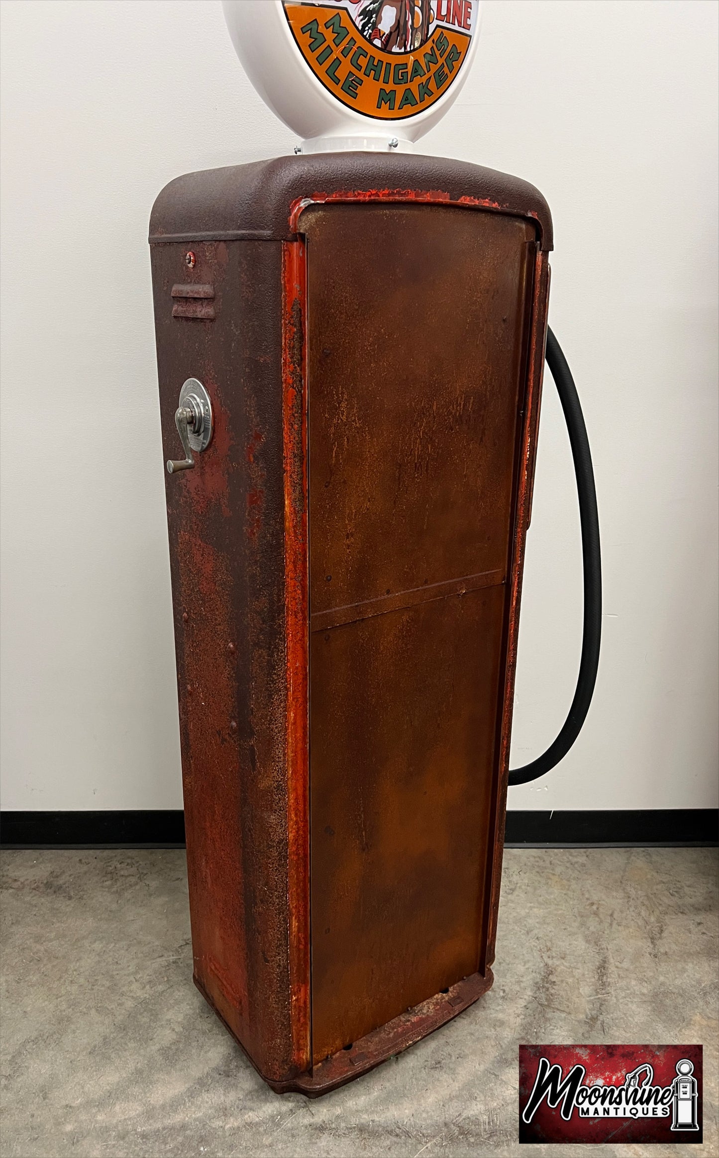 Rustoration 1950’s MUSGO GASOLINE Gilbarco Gas Pump w/ Shelves - Free Shipping!