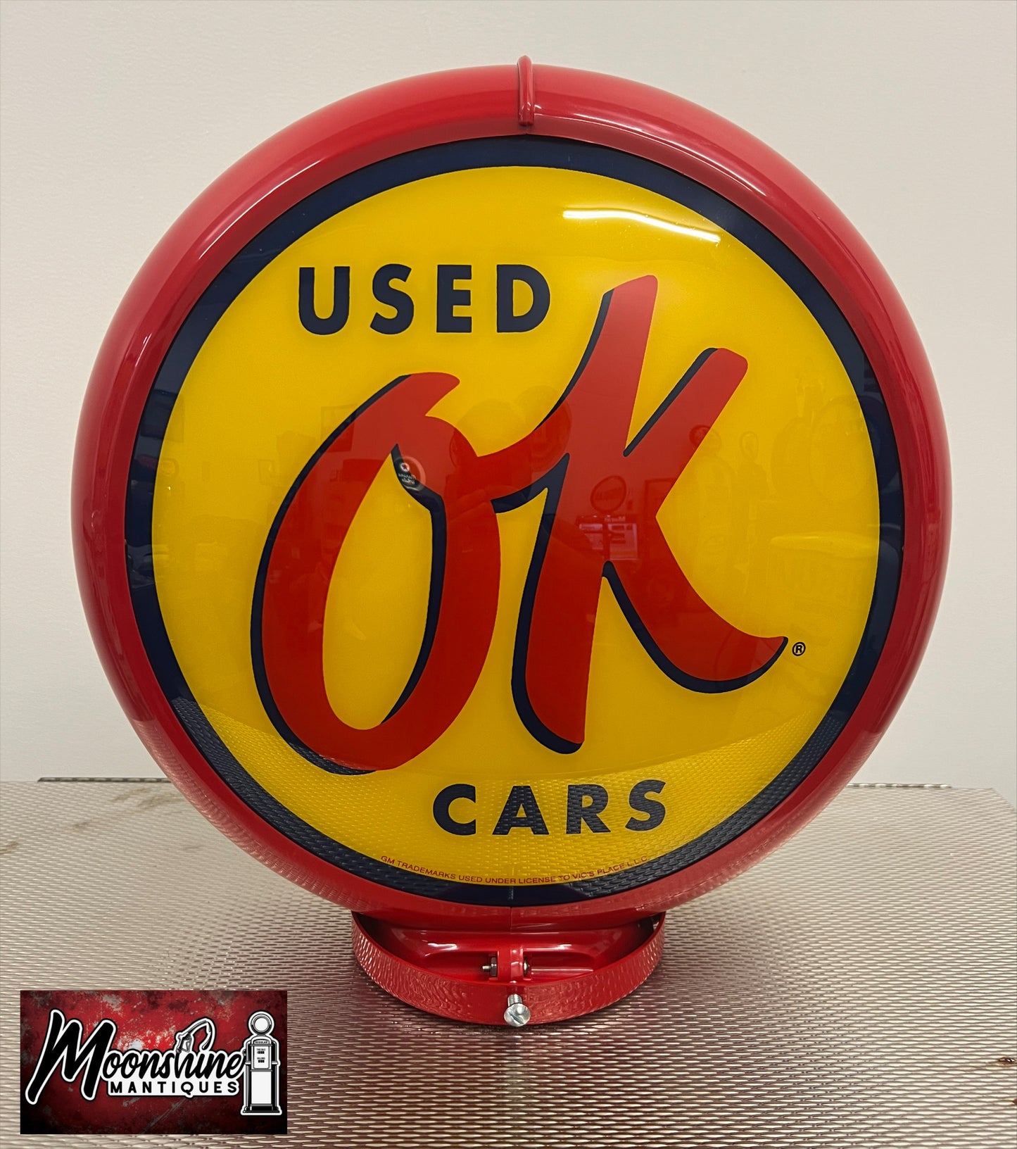 Custom 1960’s Chevrolet OK USED CARS Bennett Gas Pump w/ Display Shelves - Free Shipping!