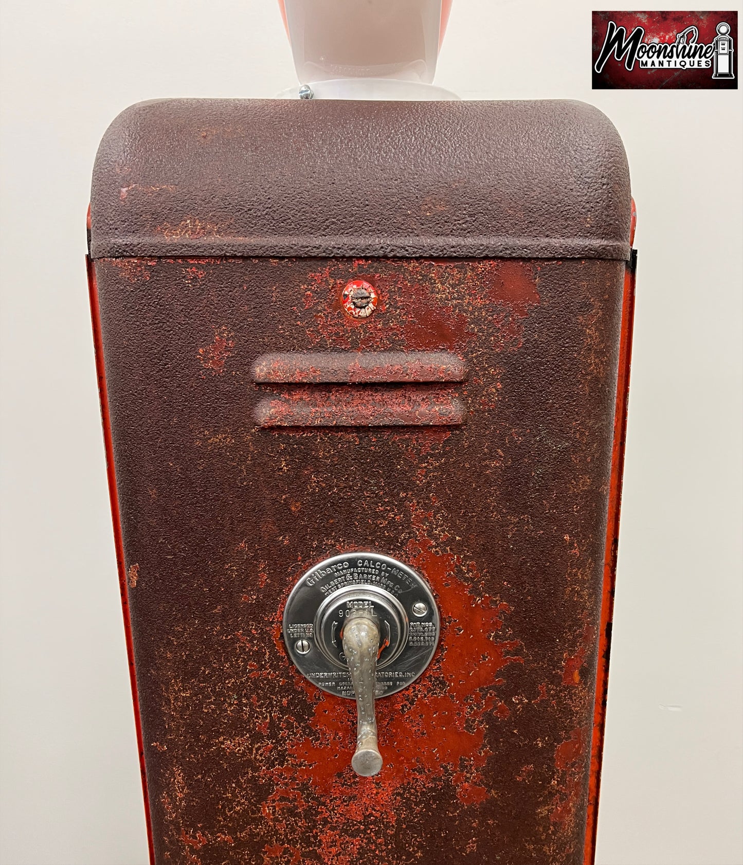 Rustoration 1950’s GULF GASOLINE Gilbarco Gas Pump w/ Shelves - Free Shipping!