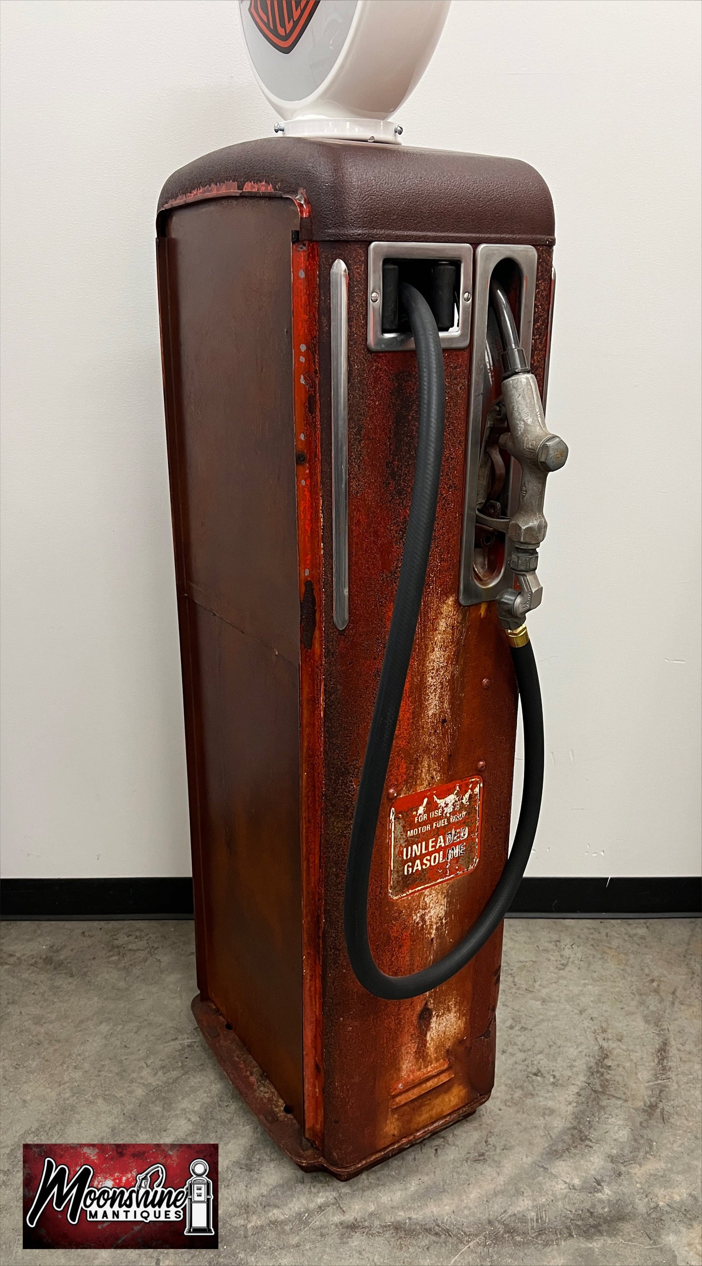 1950’s HARLEY DAVIDSON MOTORCYCLES Gilbarco Gas Pump w/ Shelves - Free Shipping!