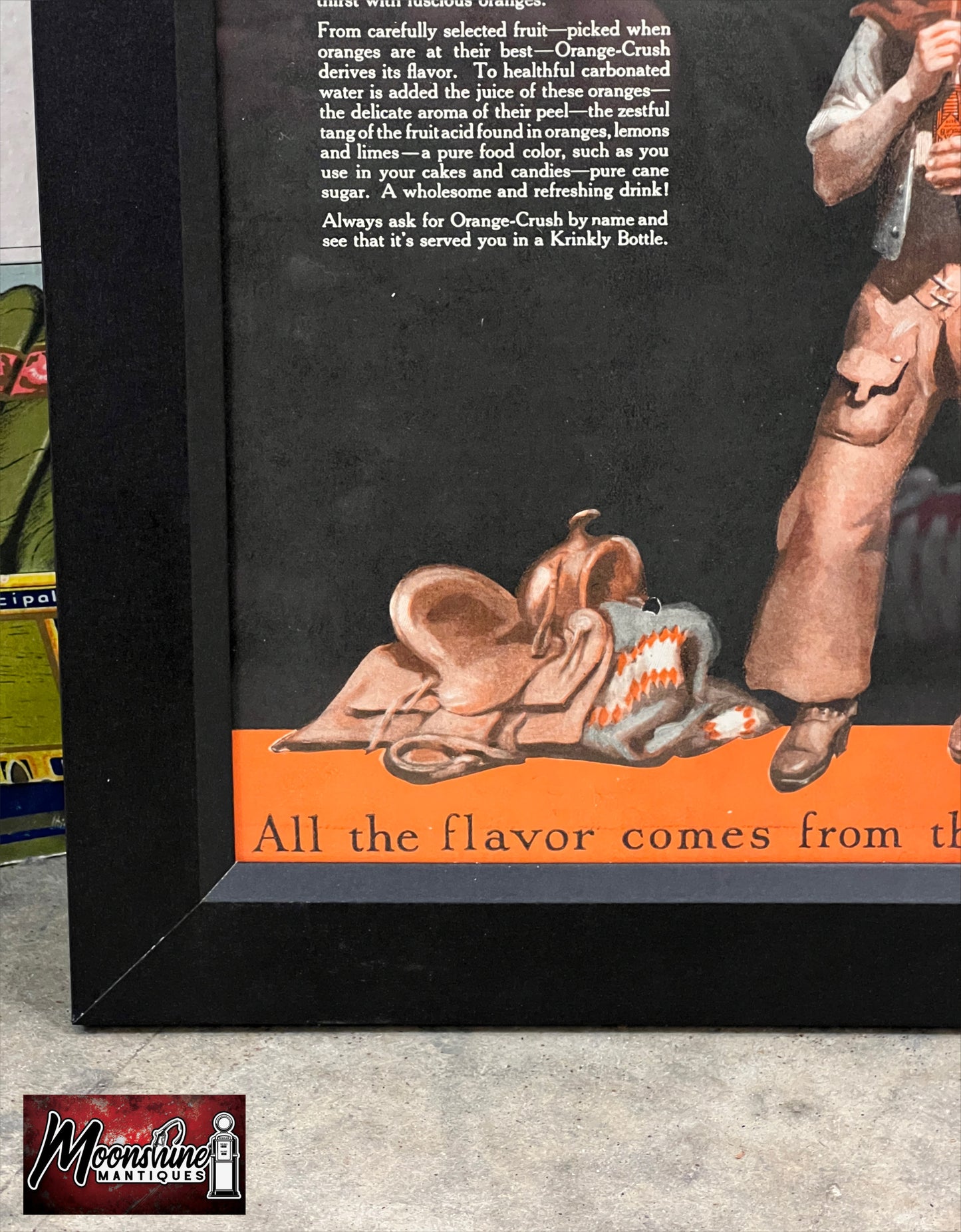 1926 Ward's ORANGE CRUSH Wood Framed Print Ad - Soda Advertising Sign - Free Shipping!