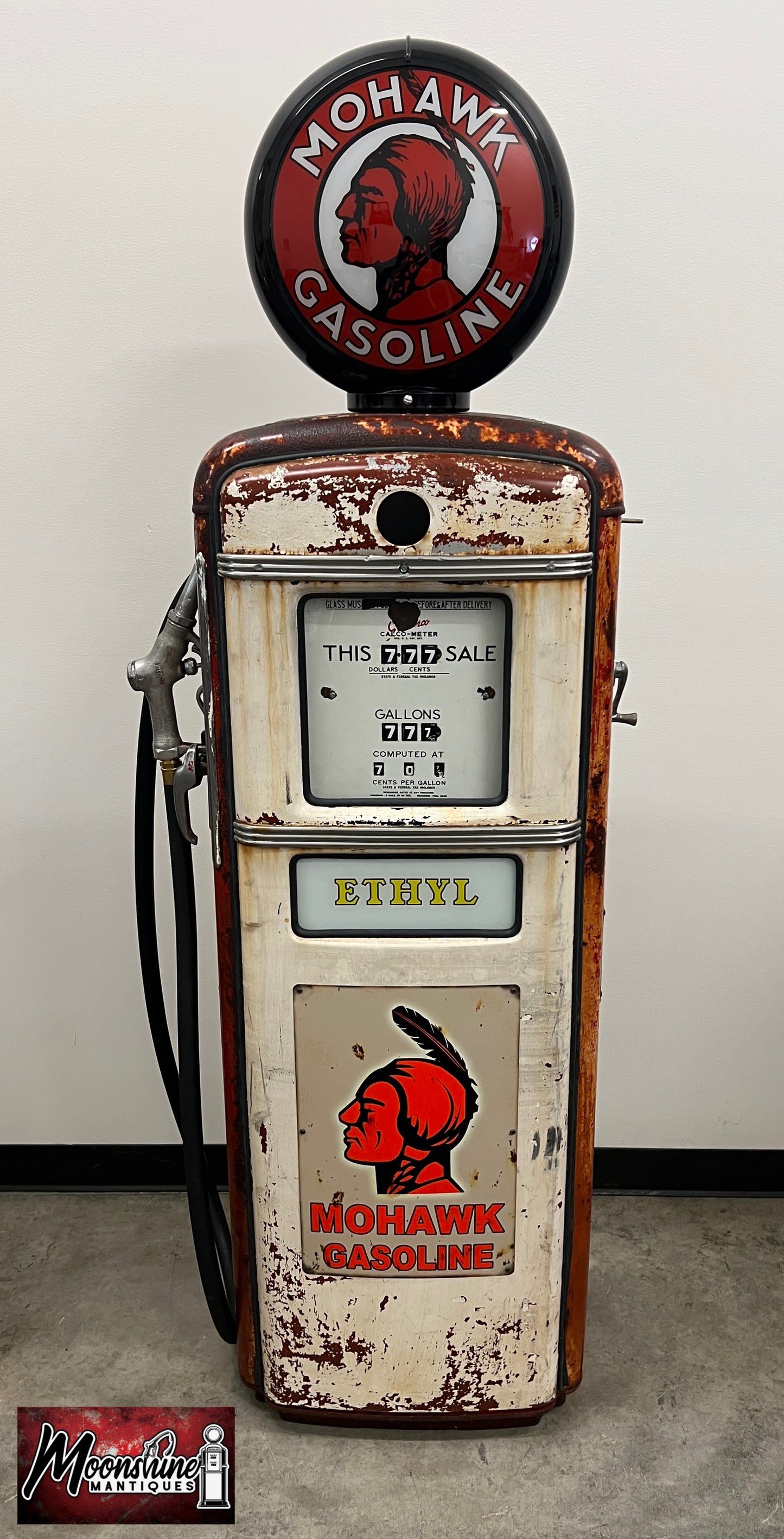 1950’s MOHAWK GASOLINE Gilbarco Gas Pump - Rustoration - Shipping Available!