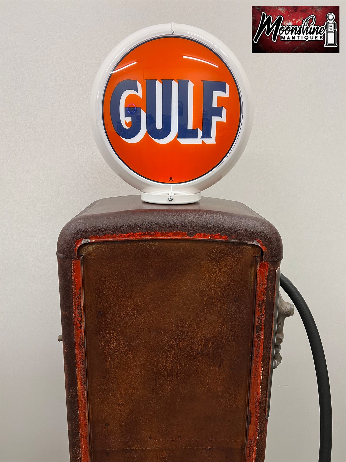Rustoration 1950’s GULF GASOLINE Gilbarco Gas Pump w/ Shelves - Free Shipping!
