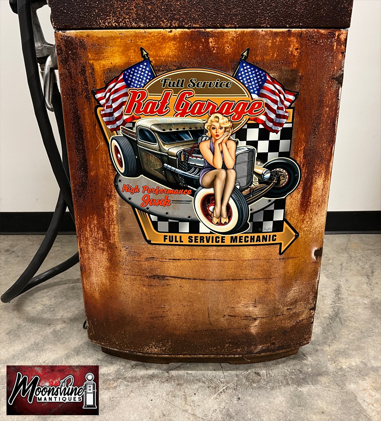 1950’s MOBIL Mobilgas Rat Rod Garage Gilbarco Gas Pump - Rustoration - Shipping Available!