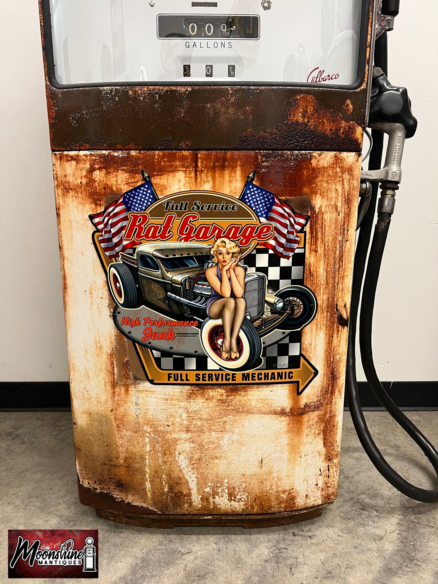 1950’s SINCLAIR H-C Rat Rod Garage Gilbarco Gas Pump - Rustoration - Shipping Available!