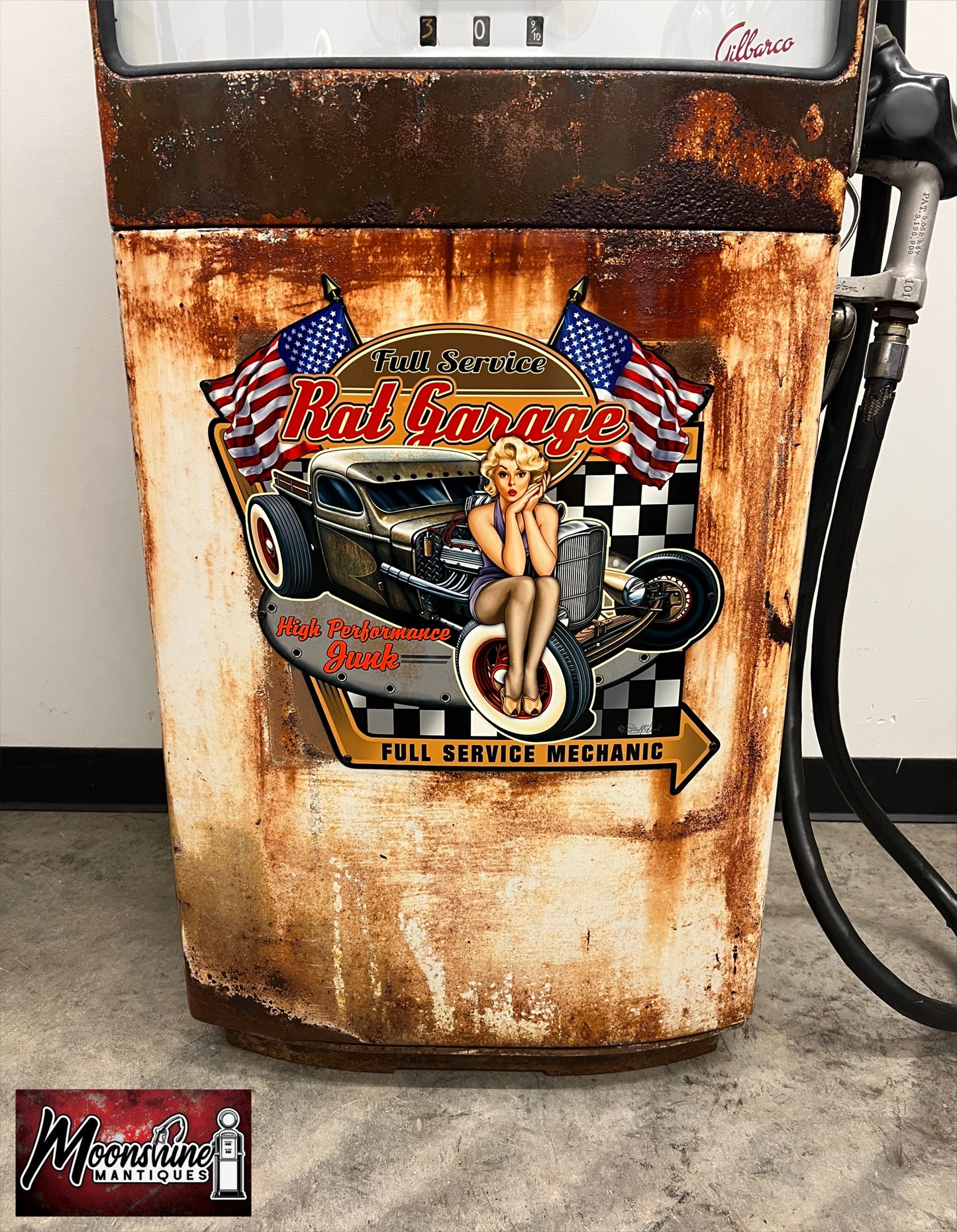 1950’s STANDARD Rat Rod Garage Gilbarco Gas Pump - Rustoration - Shipping Available!