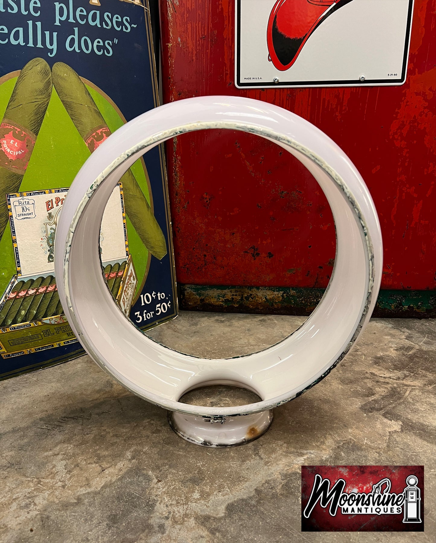 Vtg. Original GILL Gas Pump Globe Body - Free Shipping!