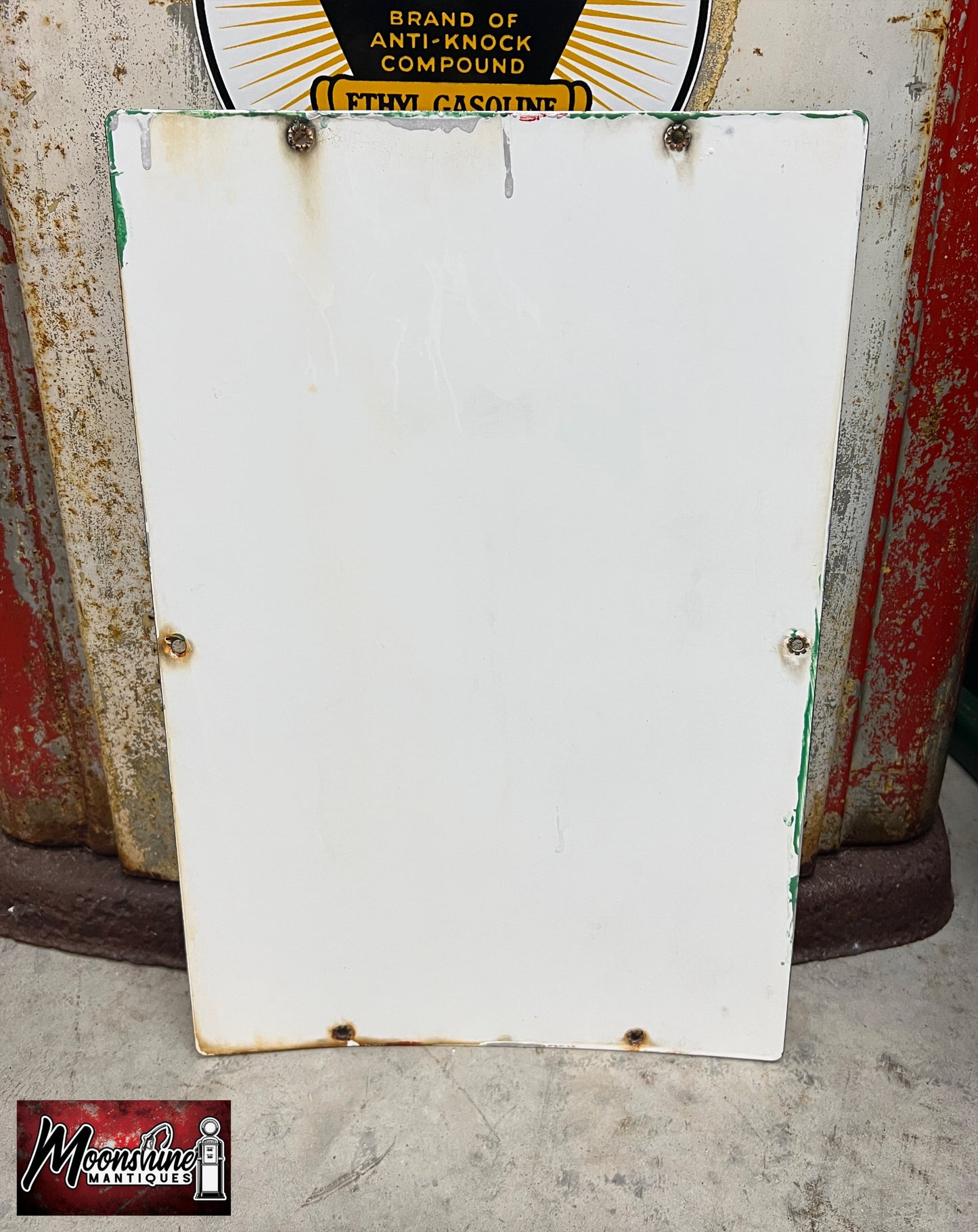 MATCHING PAIR of 1950's TEXACO Sky Chief Porcelain Gas Pump Plate Signs - Free Shipping!