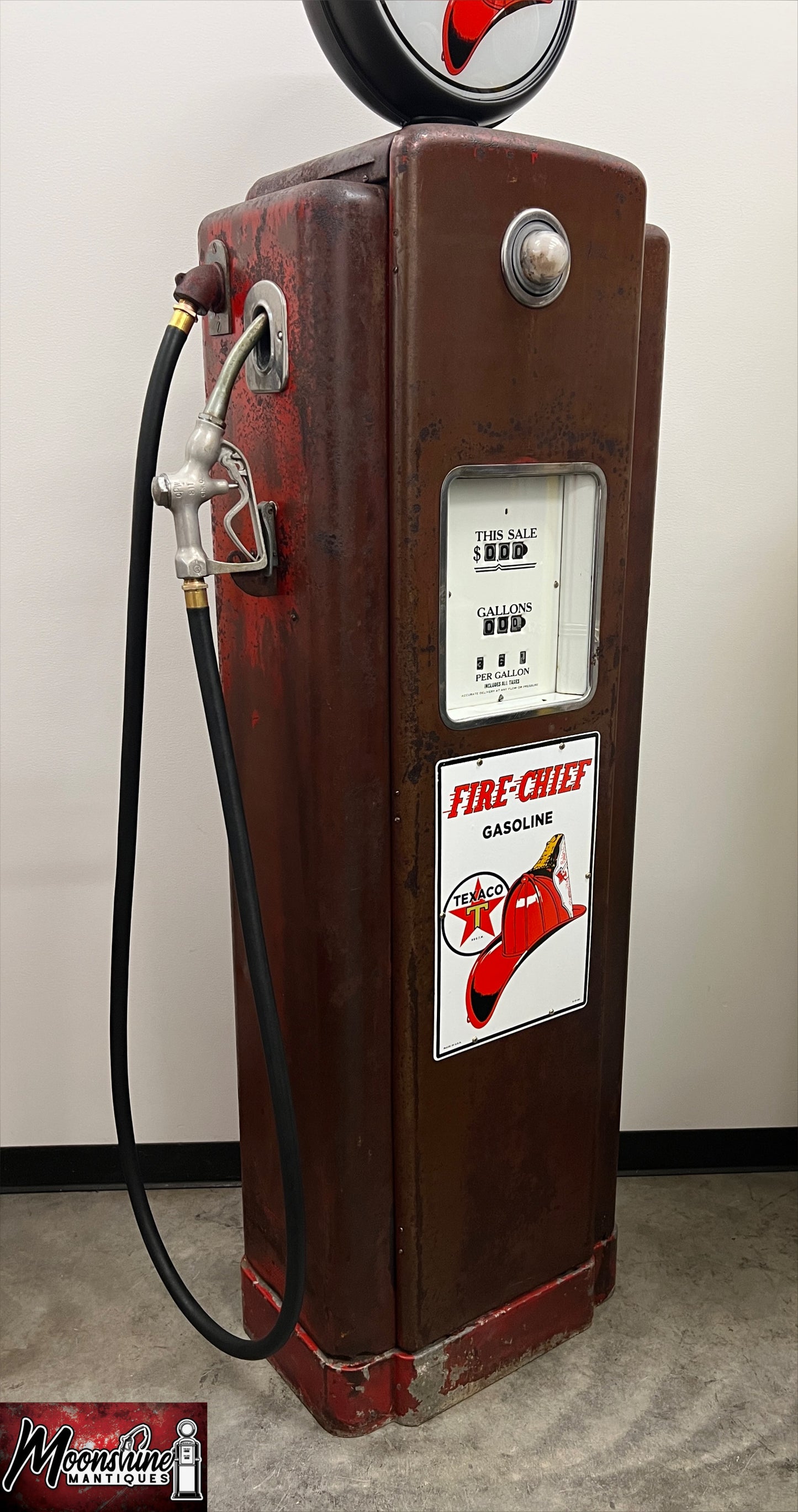 1940’s TEXACO FIRE CHIEF Wayne 70 Gas Pump - Rustoration - Shipping Available!