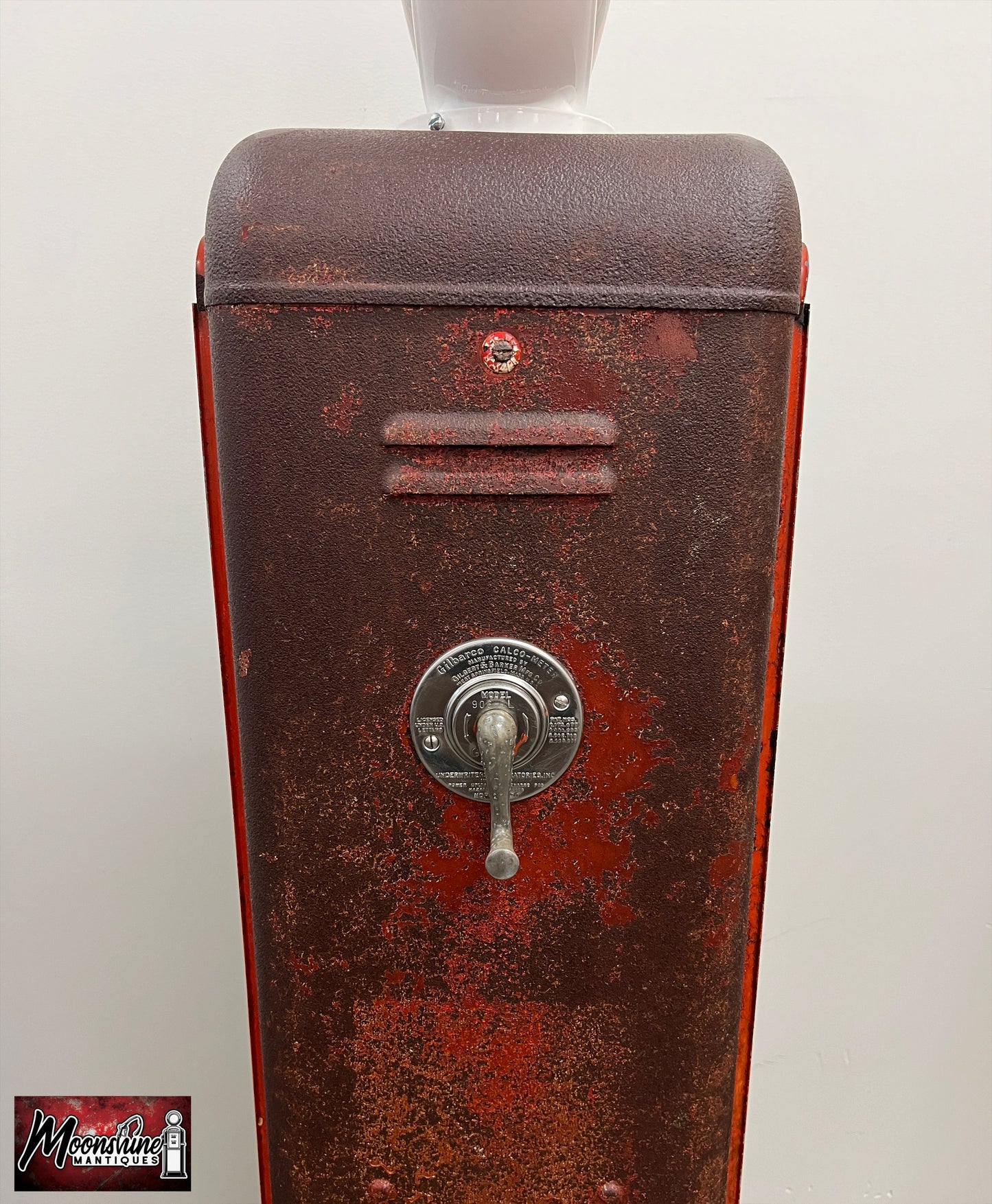 Rustoration 1950’s MUSGO GASOLINE Gilbarco Gas Pump w/ Shelves - Free Shipping!