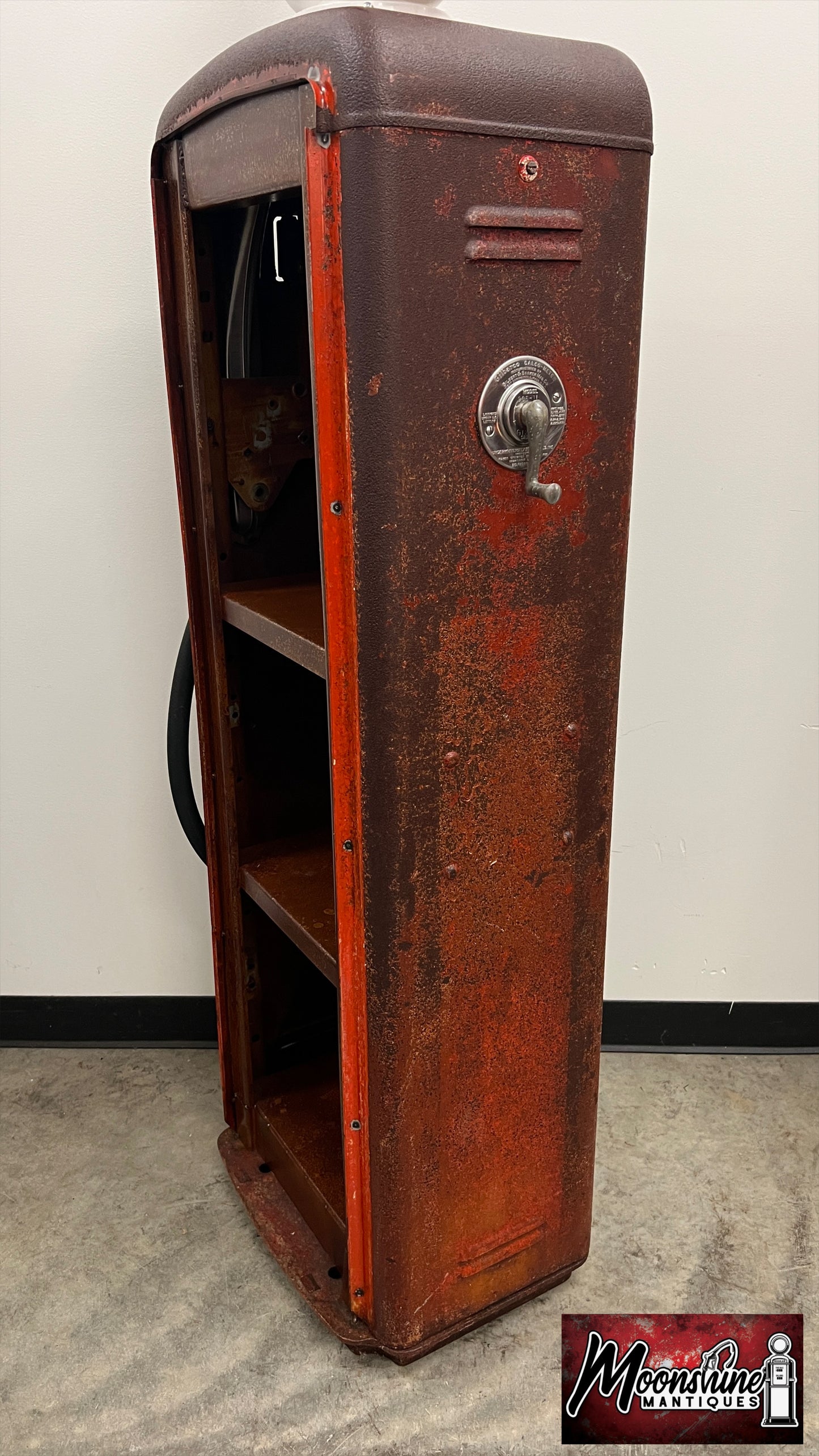 1950’s HARLEY DAVIDSON MOTORCYCLES Gilbarco Gas Pump w/ Shelves - Free Shipping!