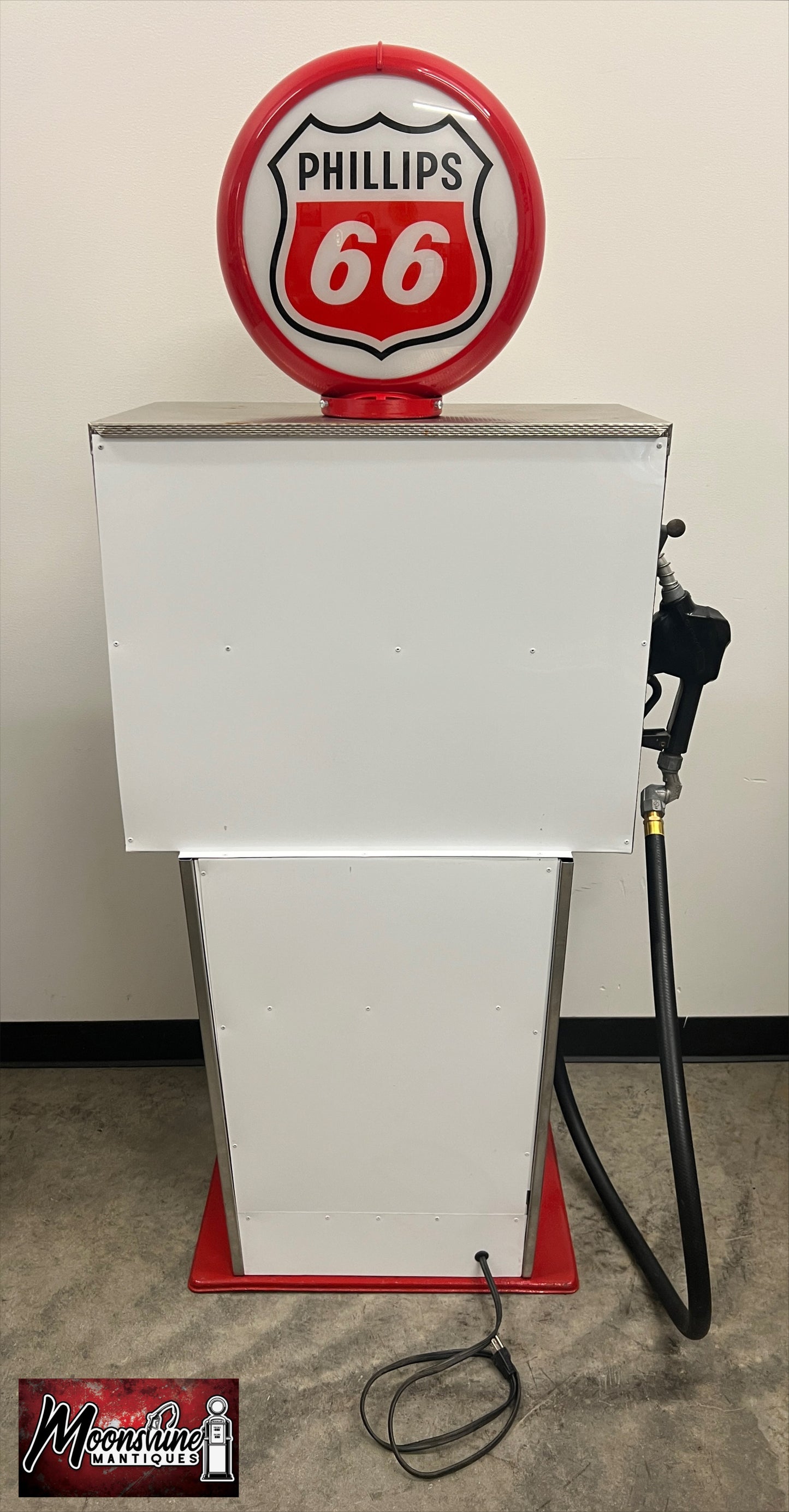 Custom 1960’s PHILLIPS 66 Bennett Gas Pump w/ Display Shelves - Free Shipping!