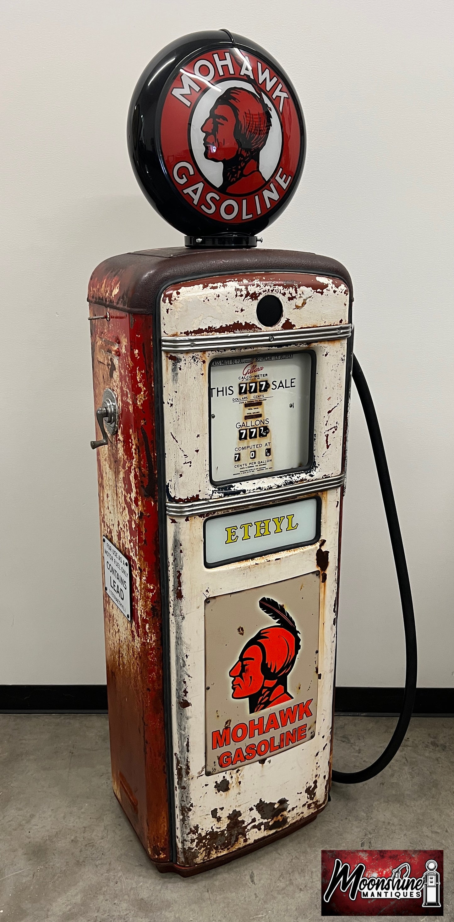 1950’s MOHAWK GASOLINE Gilbarco Gas Pump - Rustoration - Shipping Available!